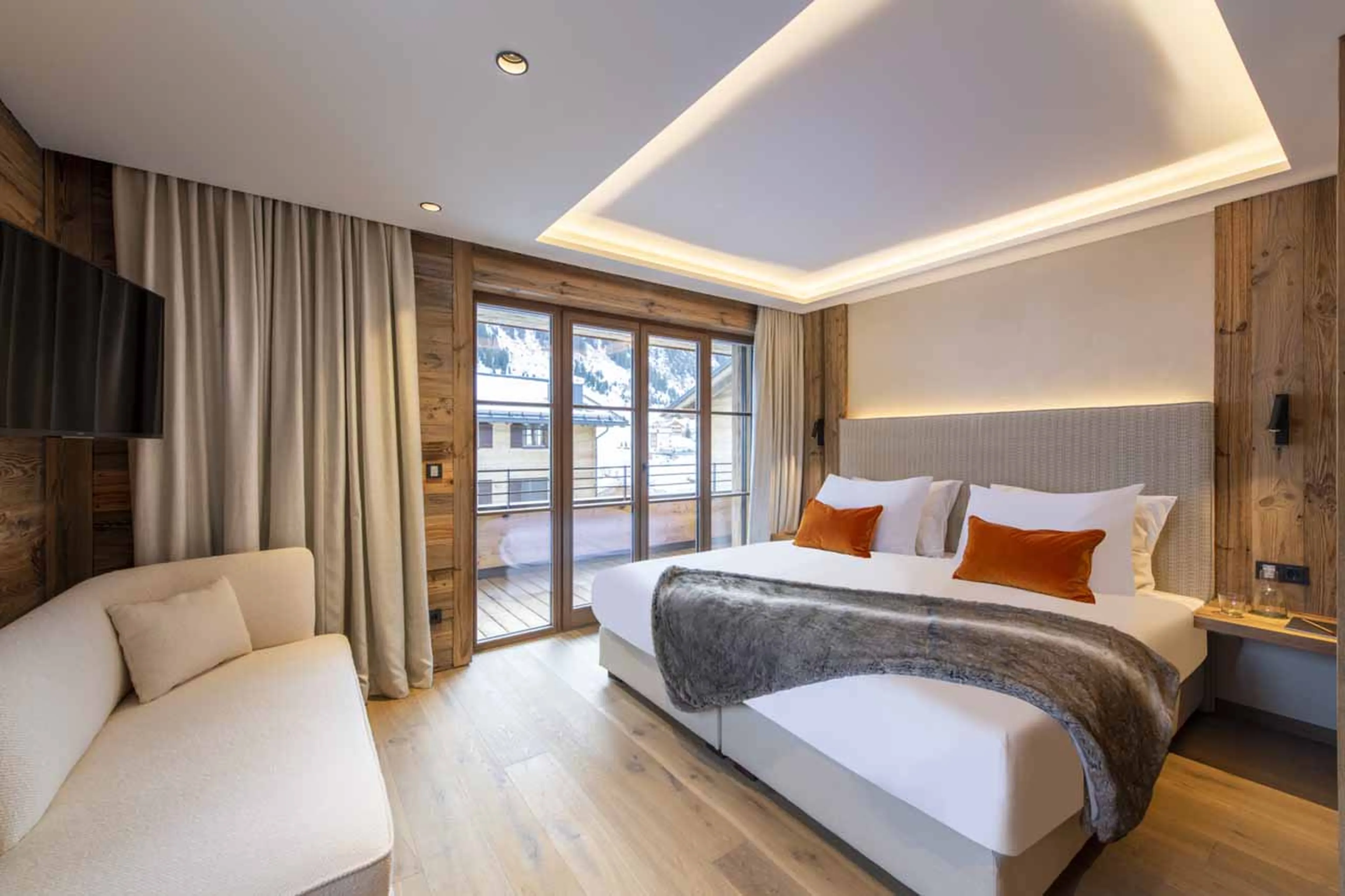 Bedroom three at Chalech 4 in Lech