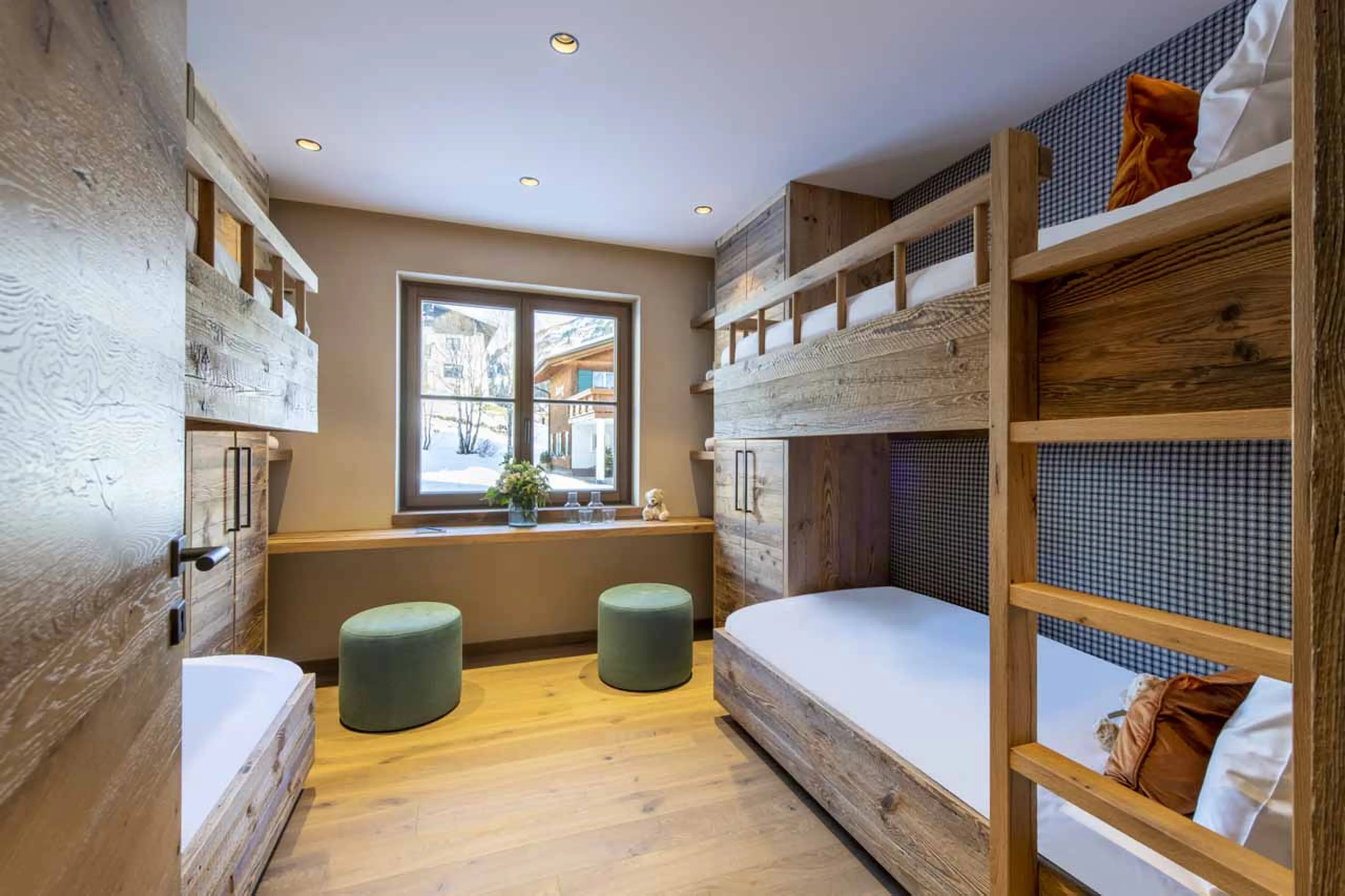 Twin bunk beds at Chalech 4 in Lech