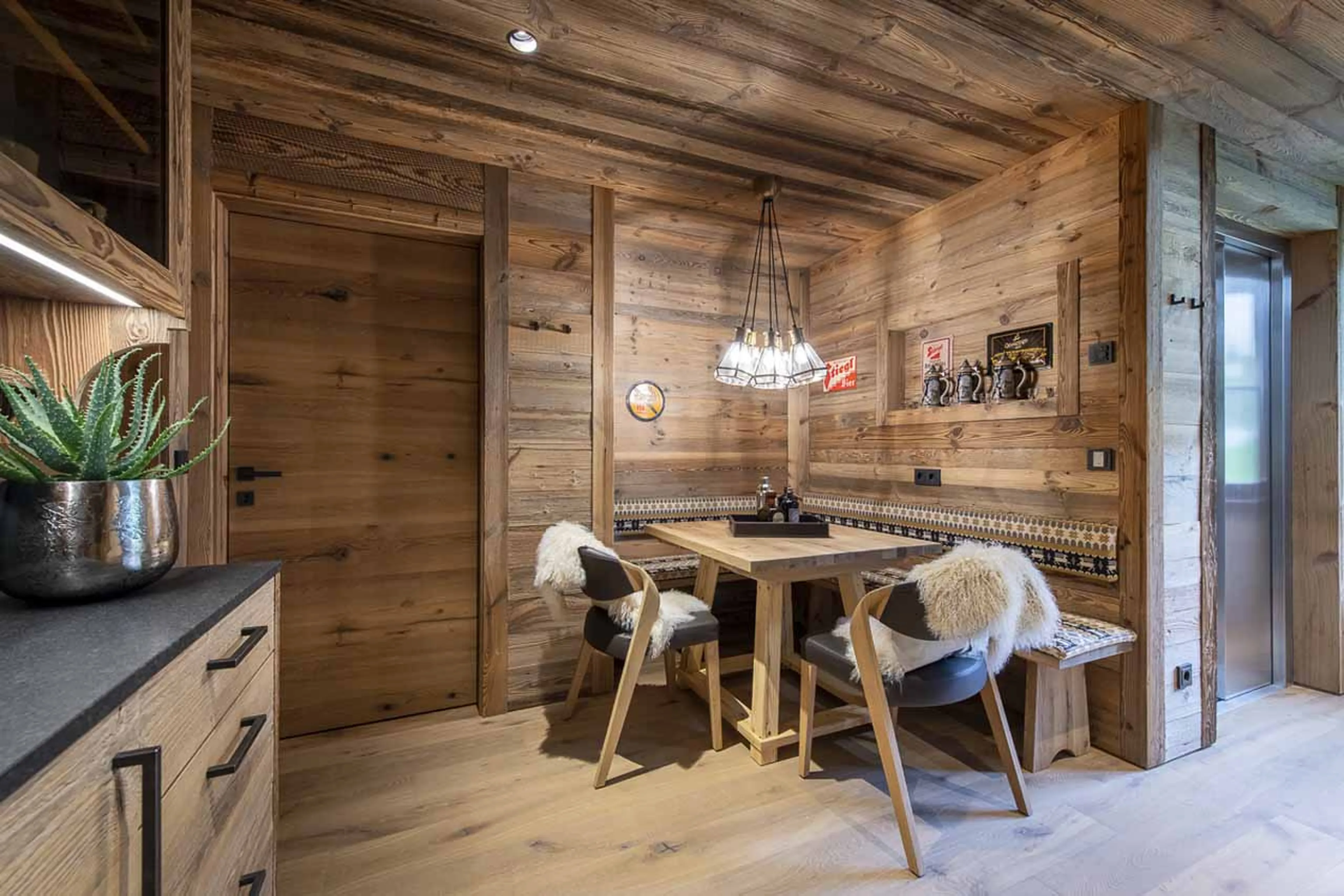 Sitting nook at Chalech 4 in Lech