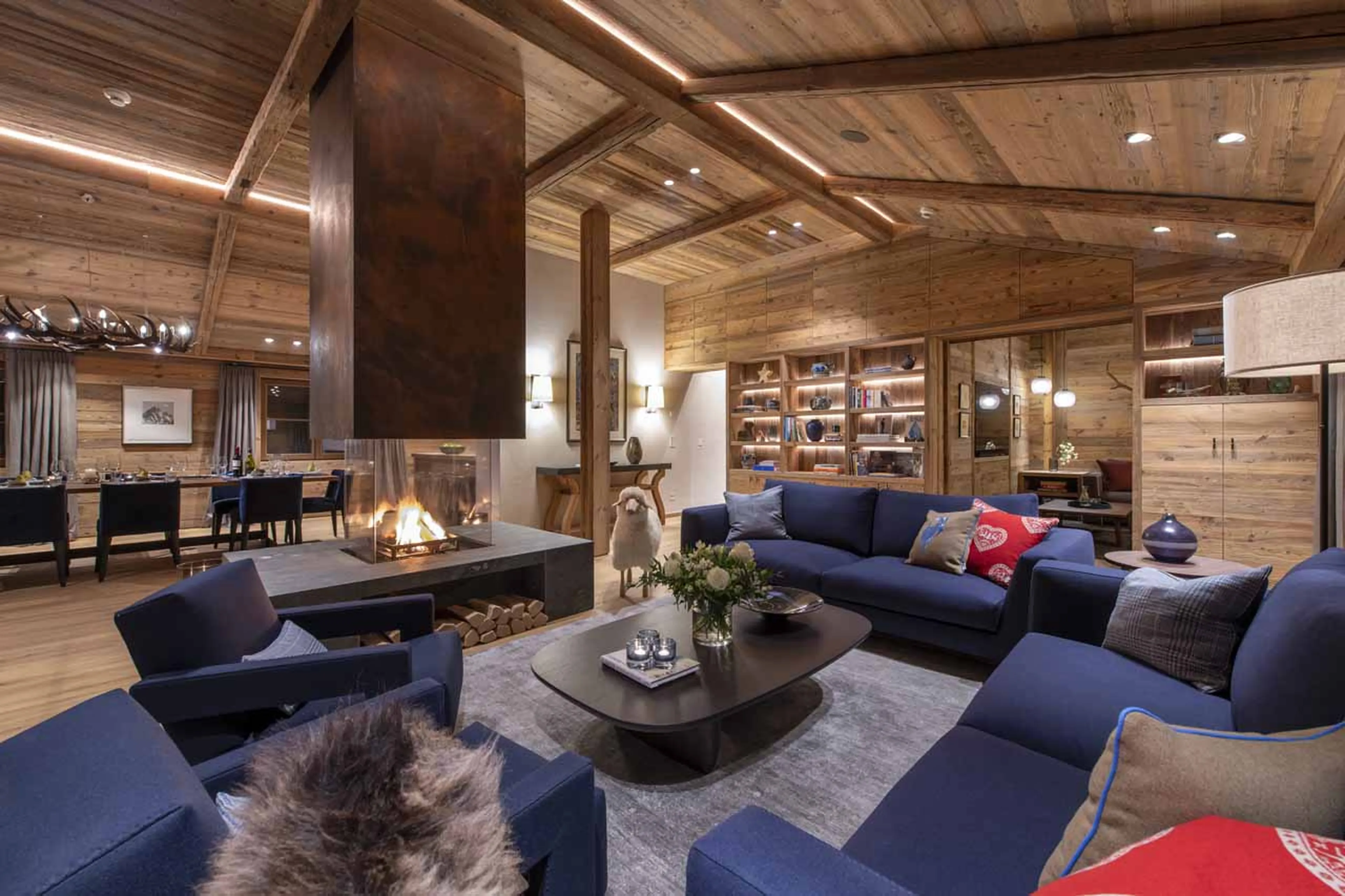 Living room at Chalech S in Lech