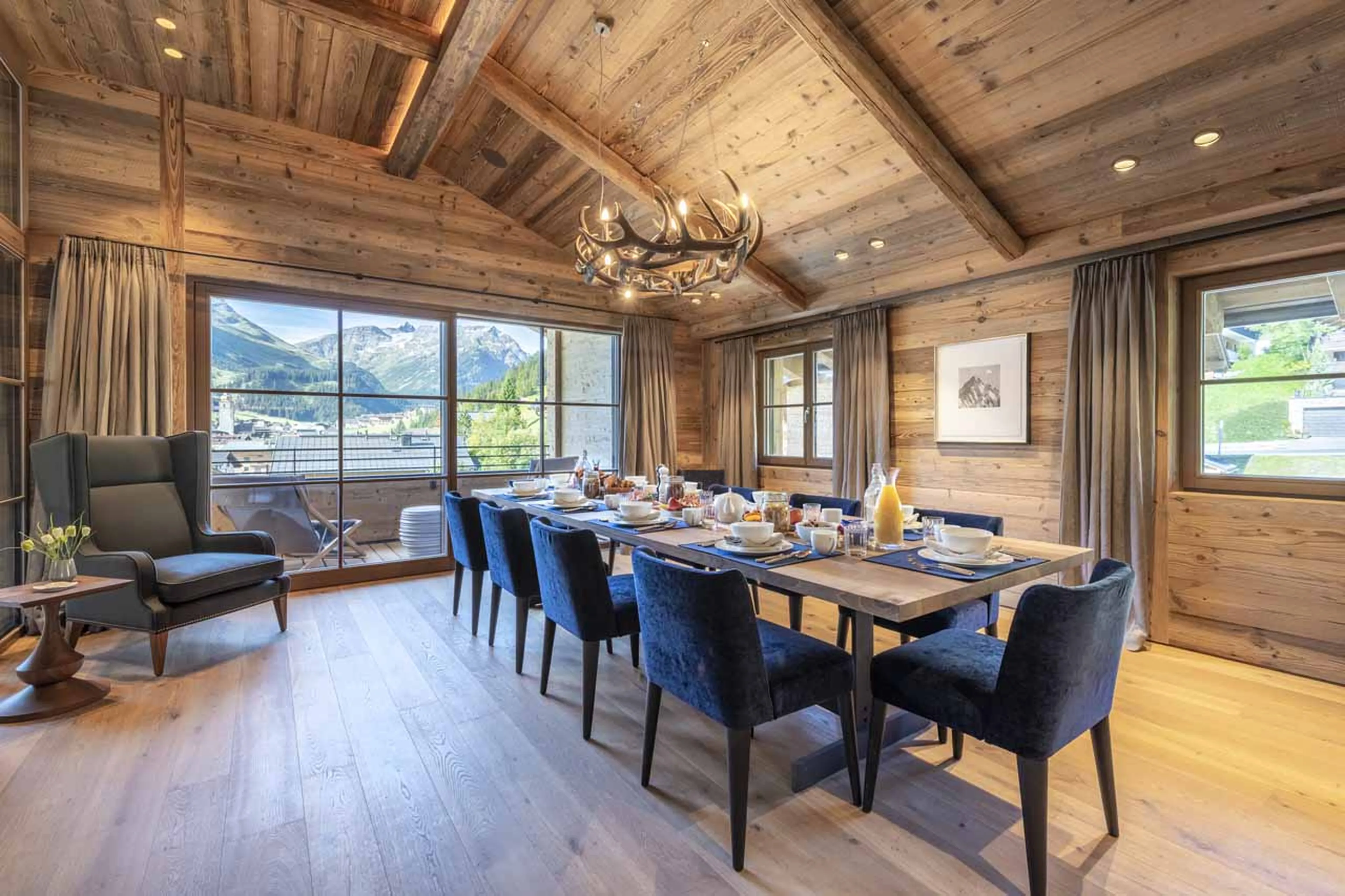 Dining area at Chalech S in Lech