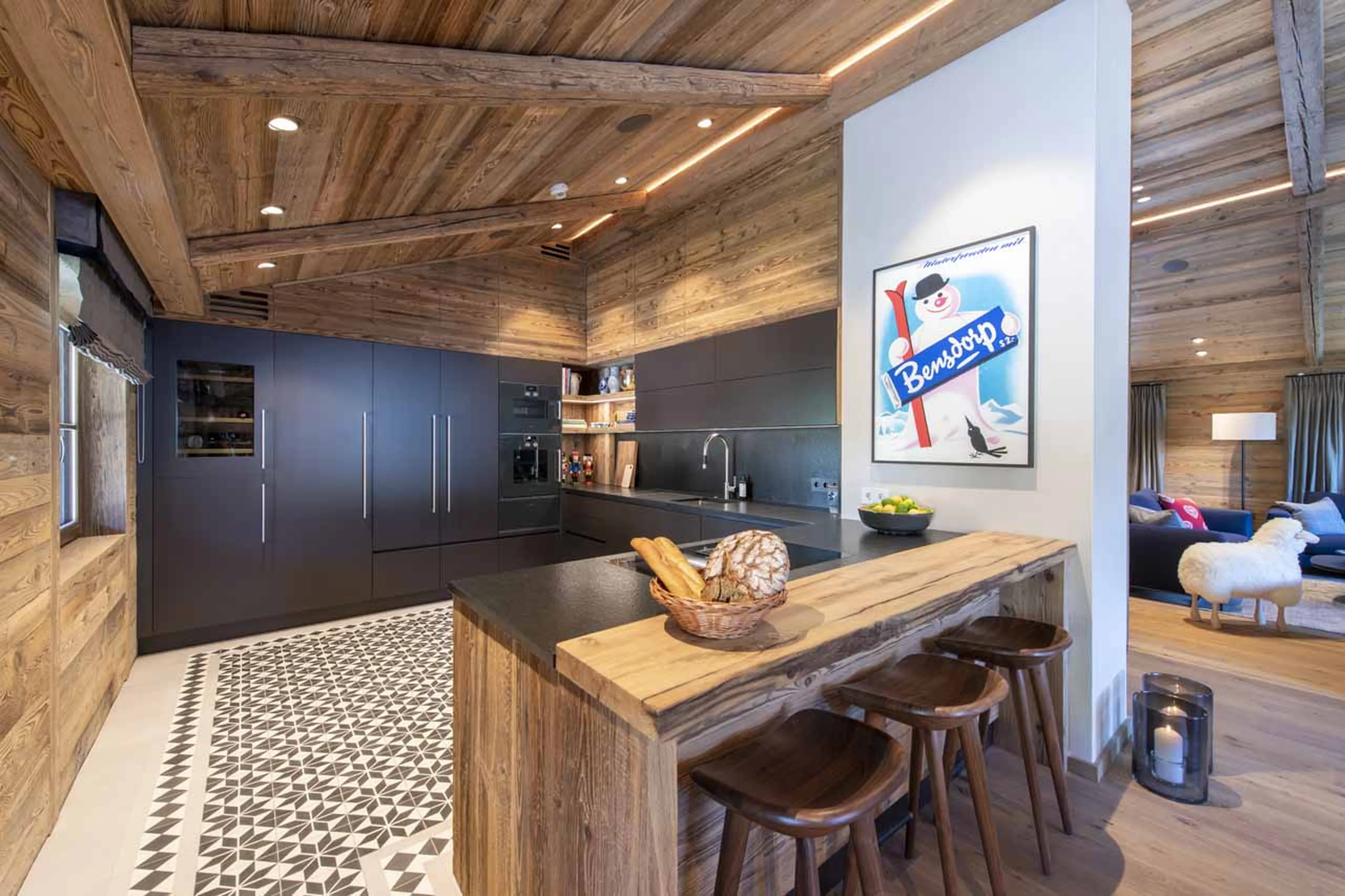 Kitchen at Chalech S in Lech