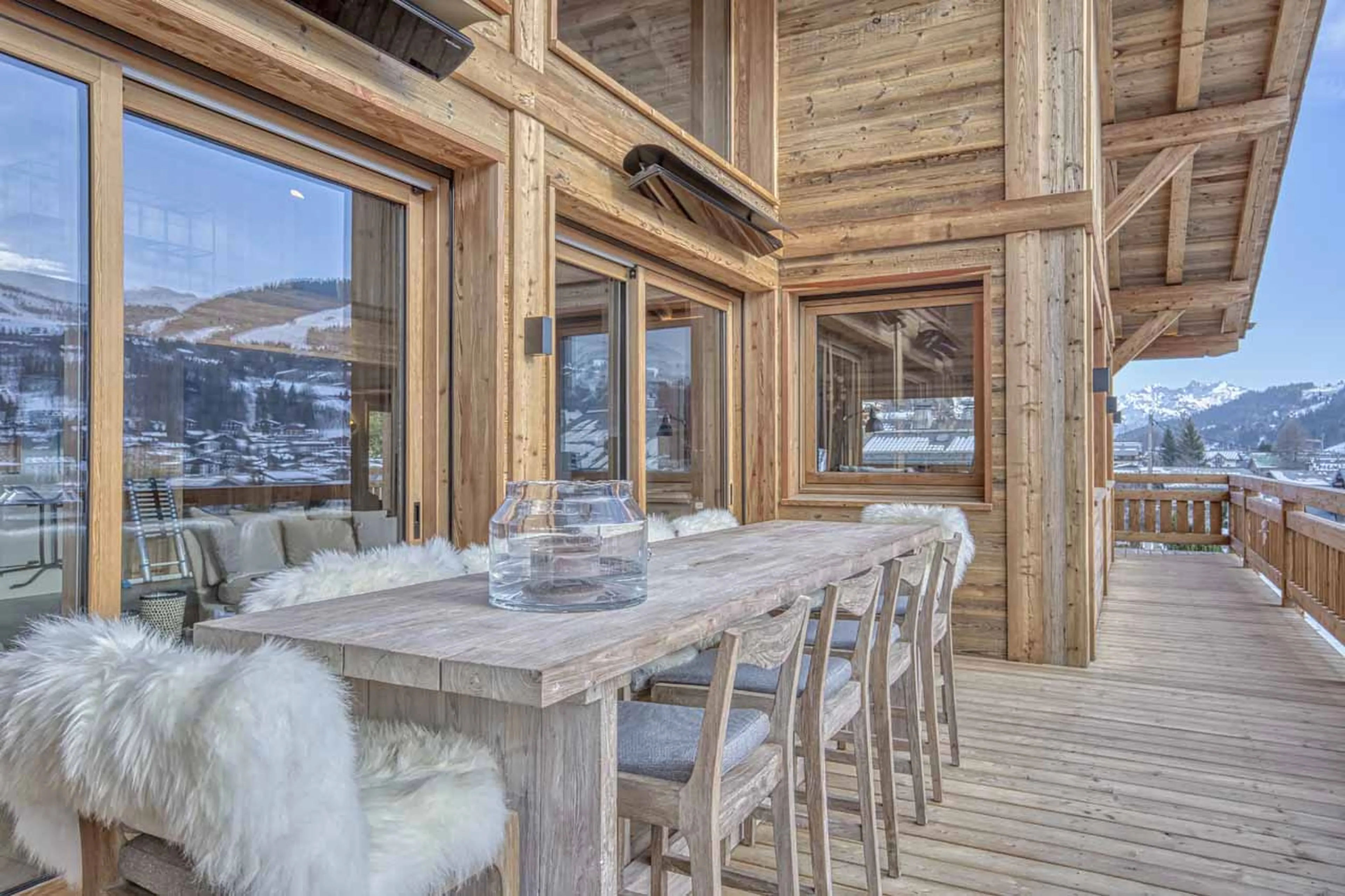 Terrace at Chalet 141 in Megeve