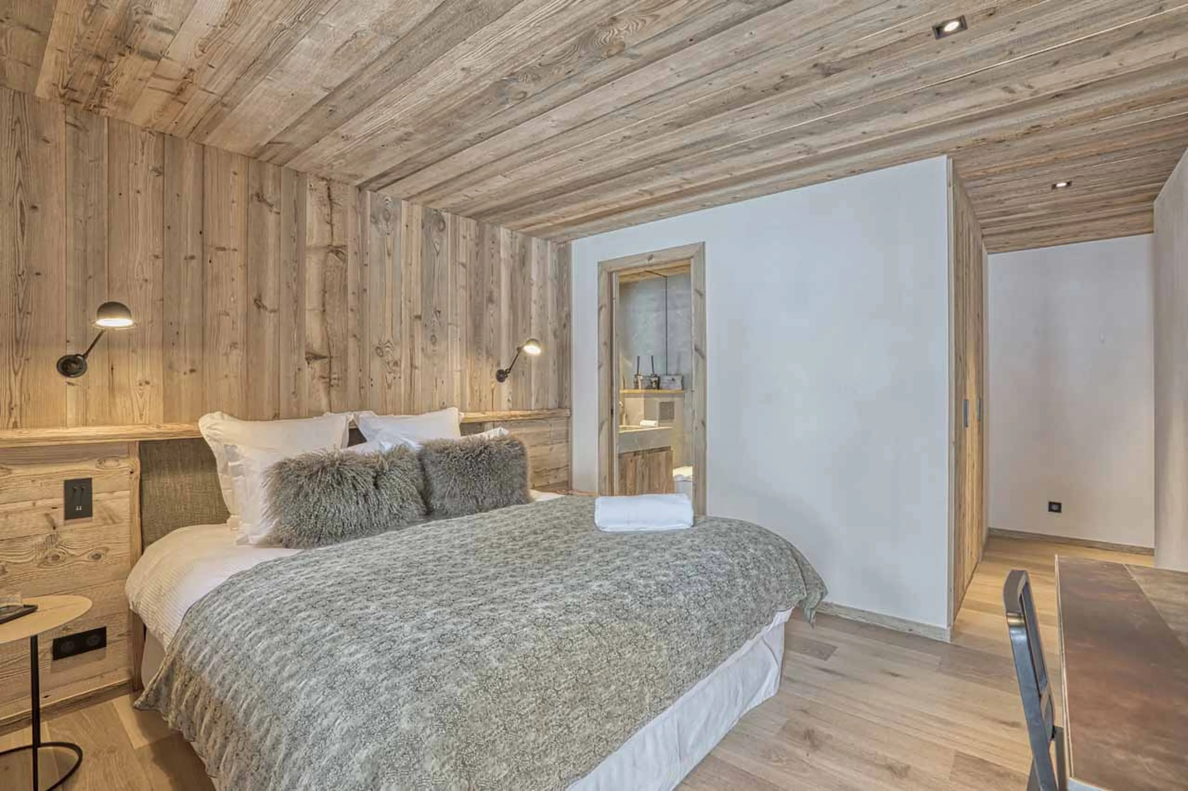 Bedroom two at Chalet 141 in Megeve