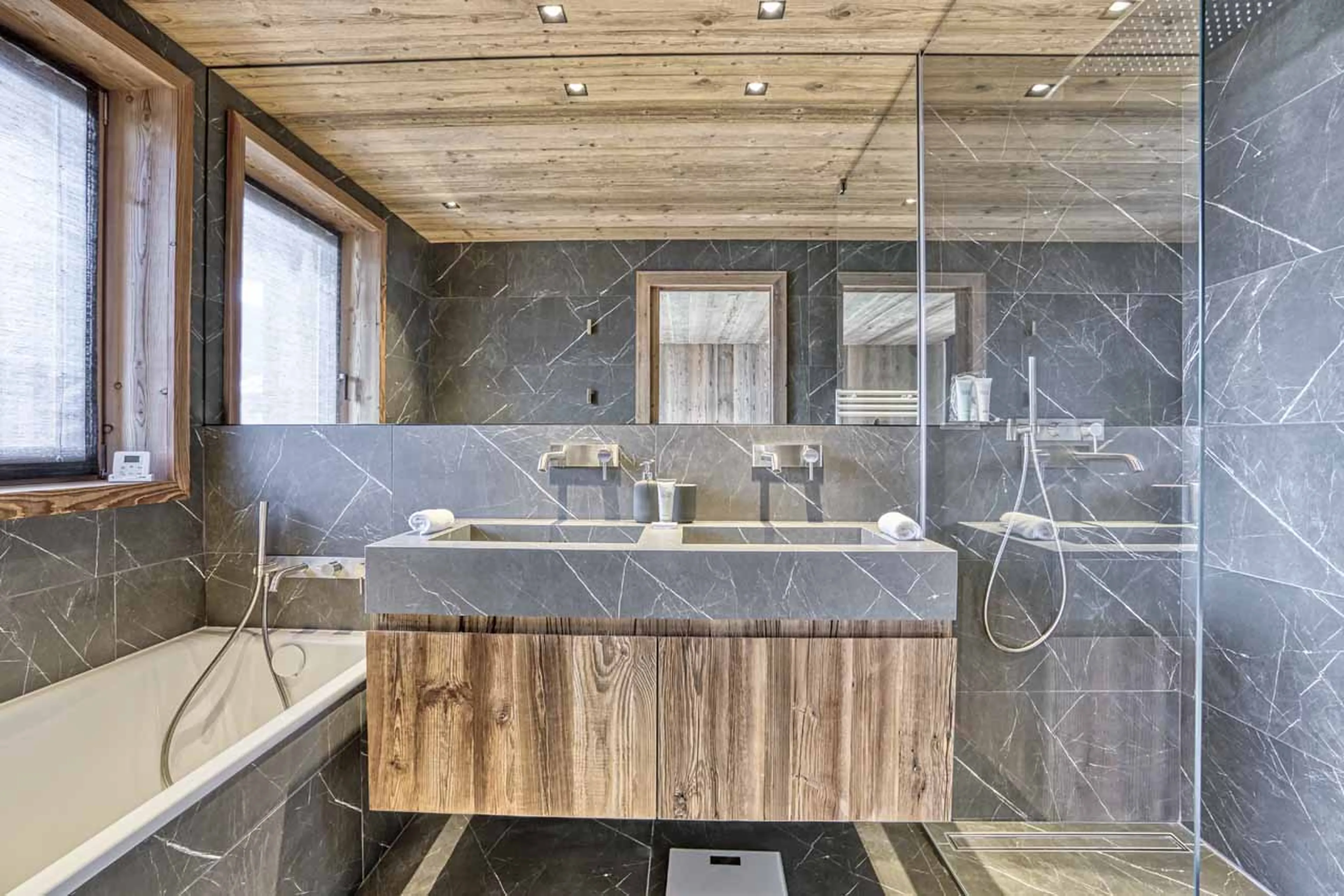 Bathroom five at Chalet 141 in Megeve
