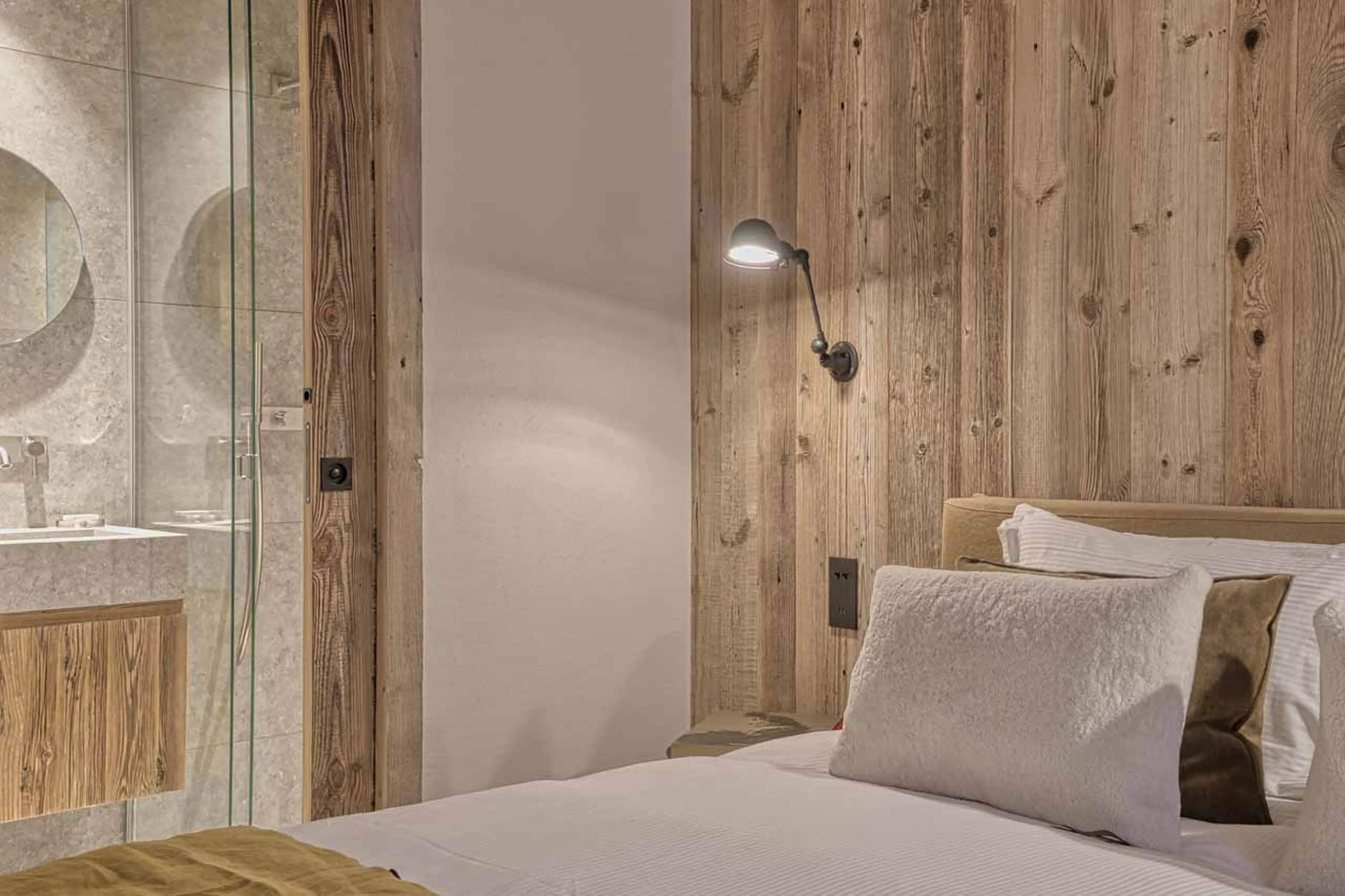 Shower room six at Chalet 141 in Megeve