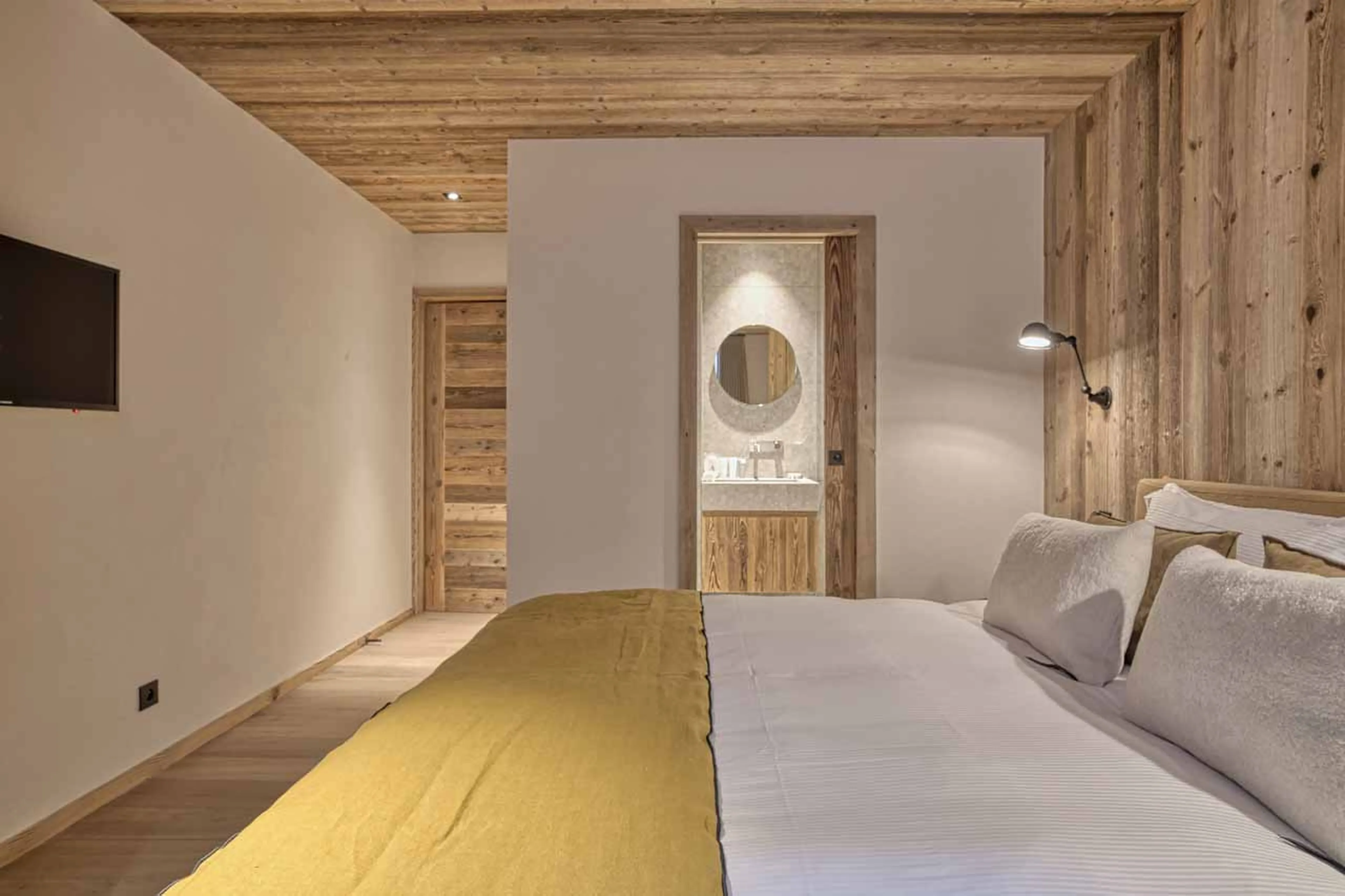 Bedroom six at Chalet 141 in Megeve