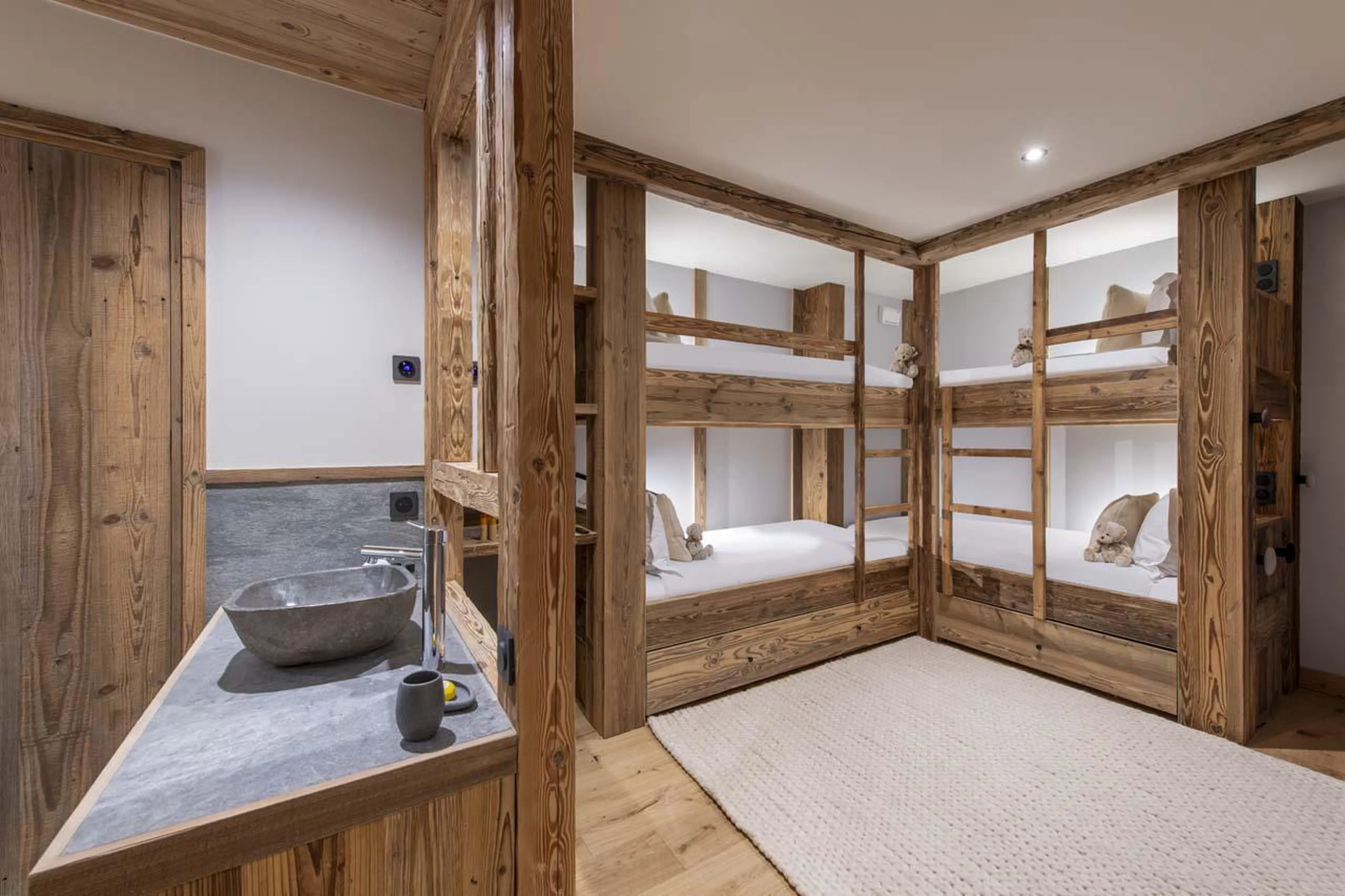 Spacious children's bedroom at Chalet 1850 in Val d'Isere