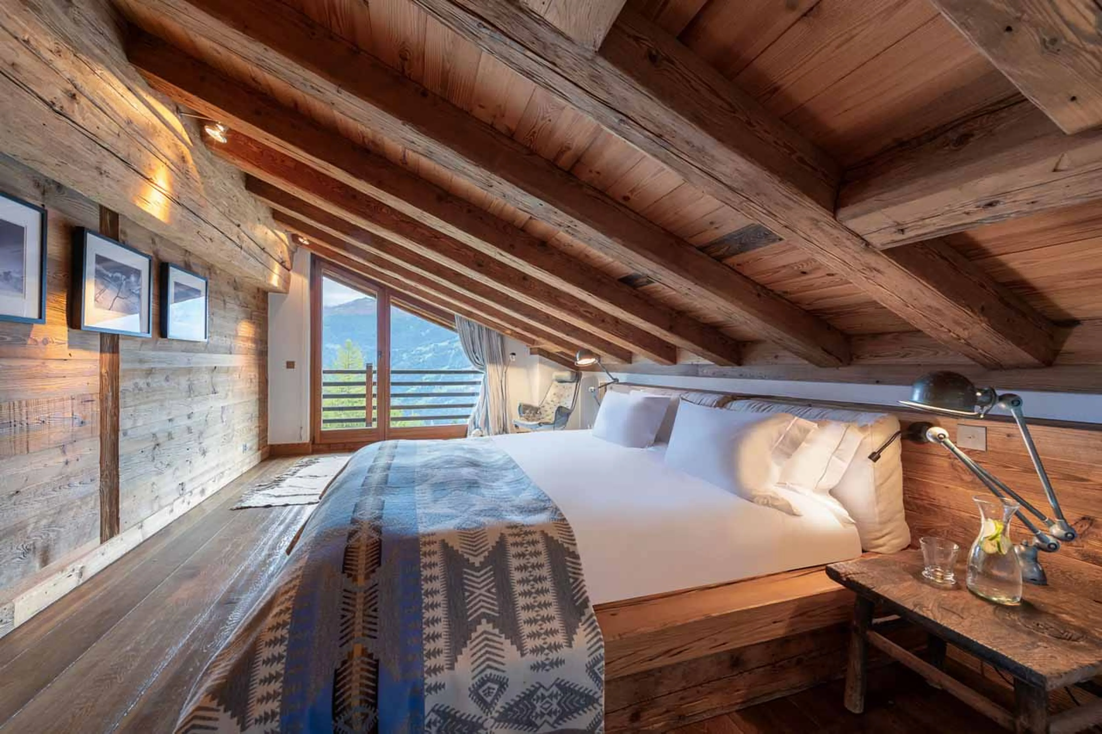 Bedroom two at Chalet 1936 in Verbier