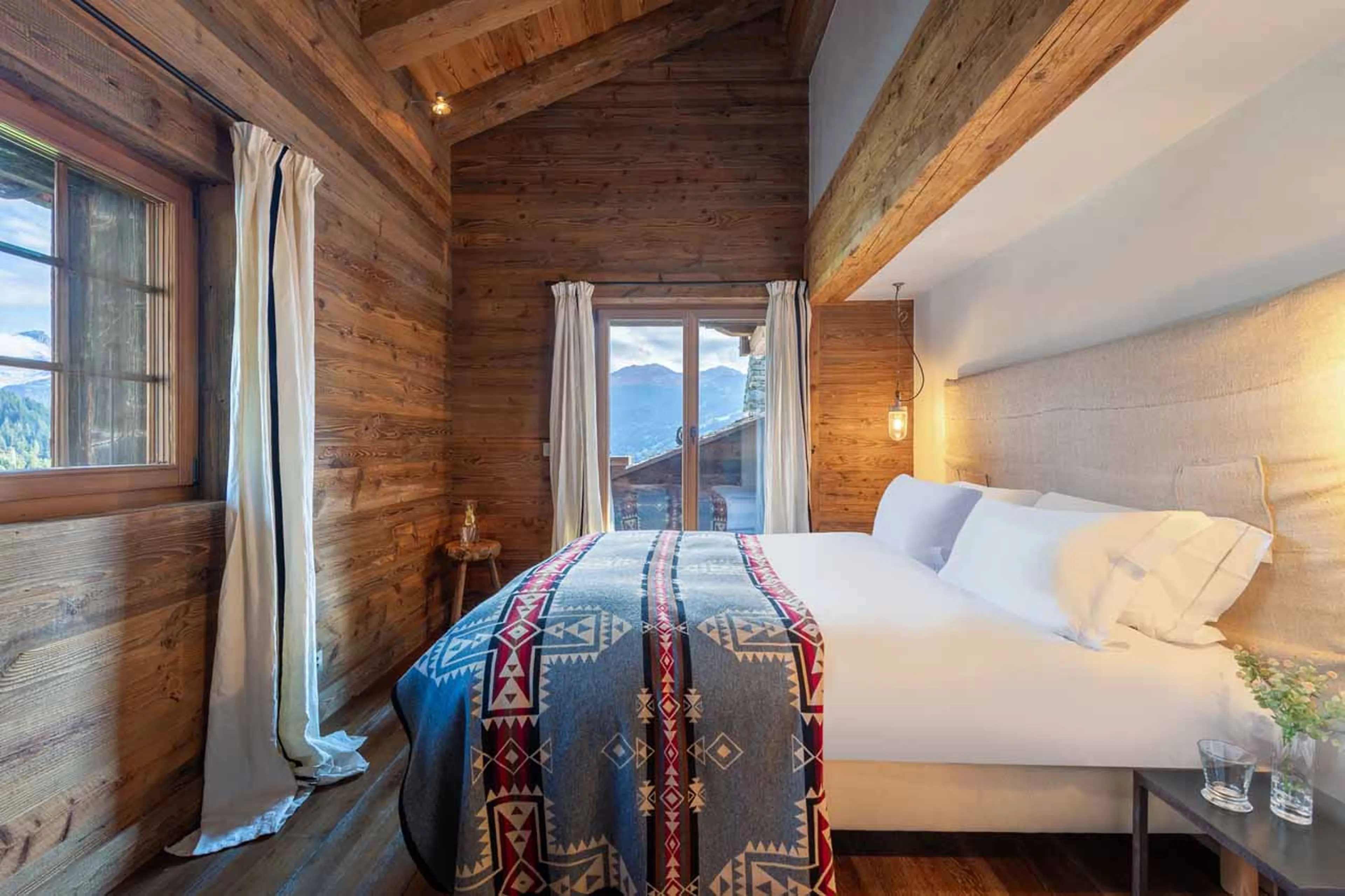 Bedroom five at Chalet 1936 in Verbier