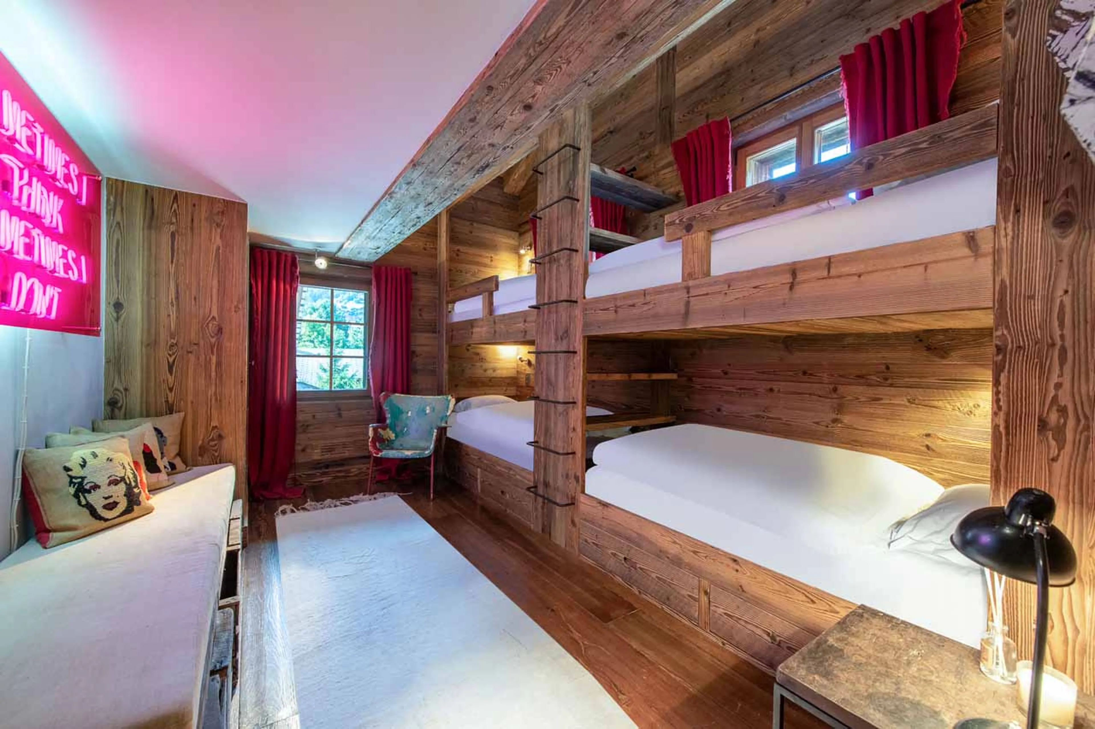 Bedroom six at Chalet 1936 in Verbier