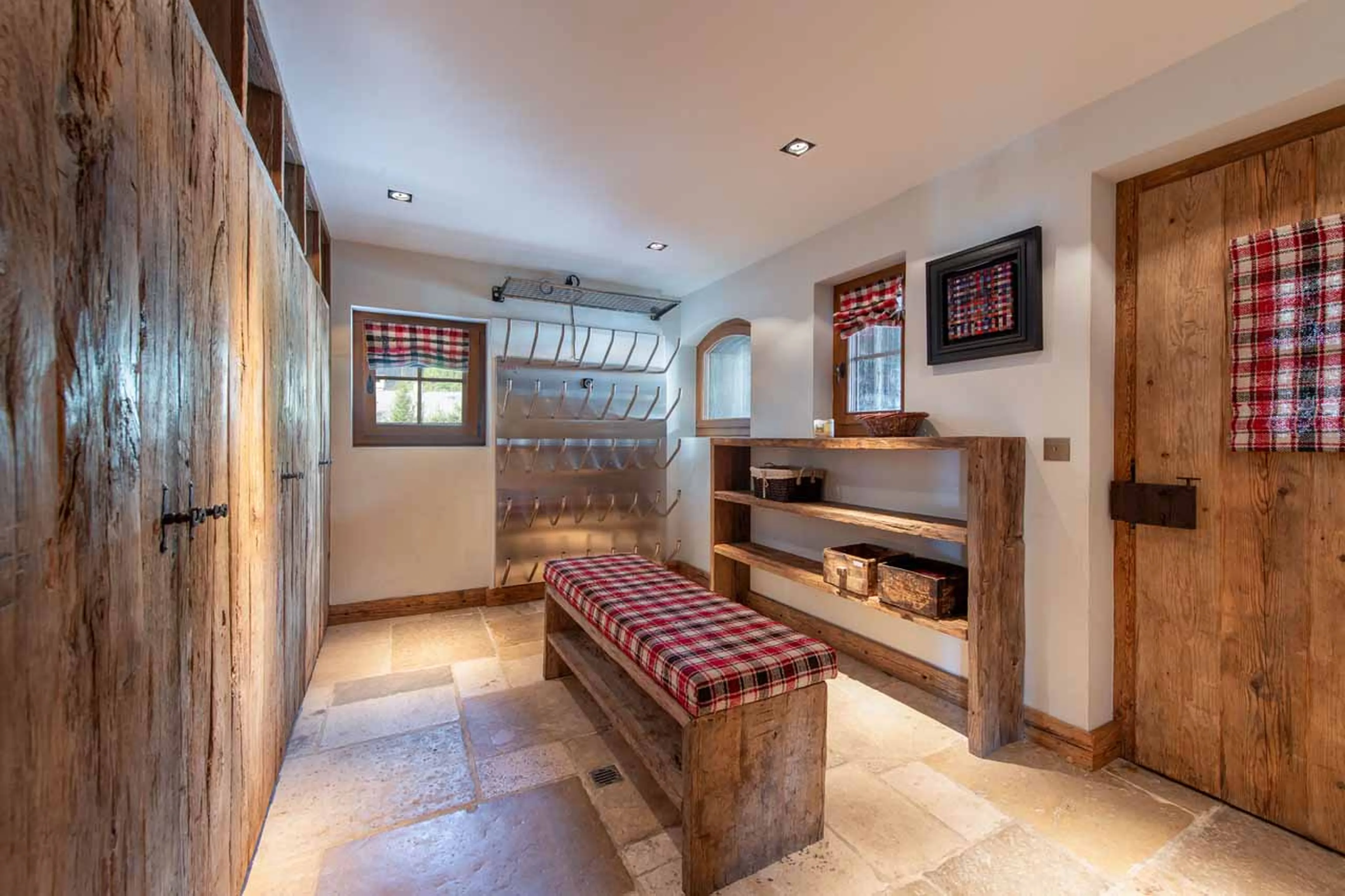 Ski room in Chalet 1936 in Verbier