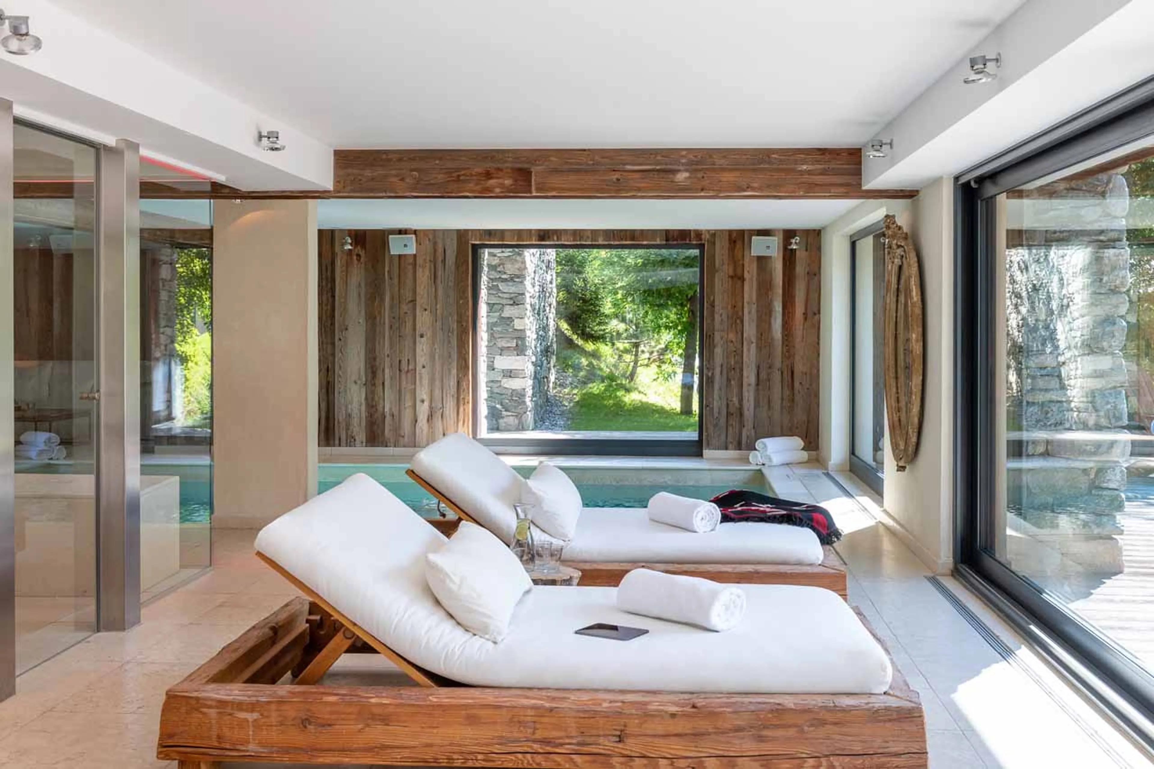 Second relaxation area in spa of Chalet 1936 in Verbier