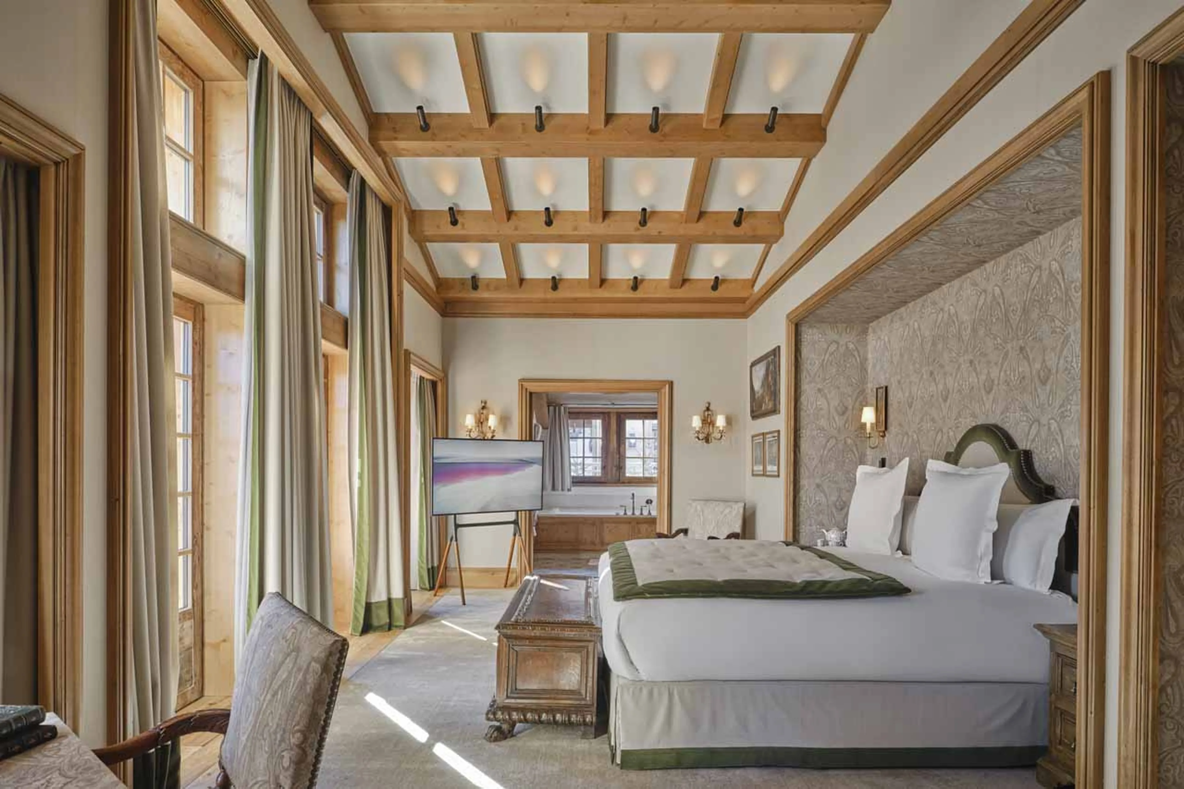 Bedroom one at Chalet Airelles 1946 in Courchevel 1850
