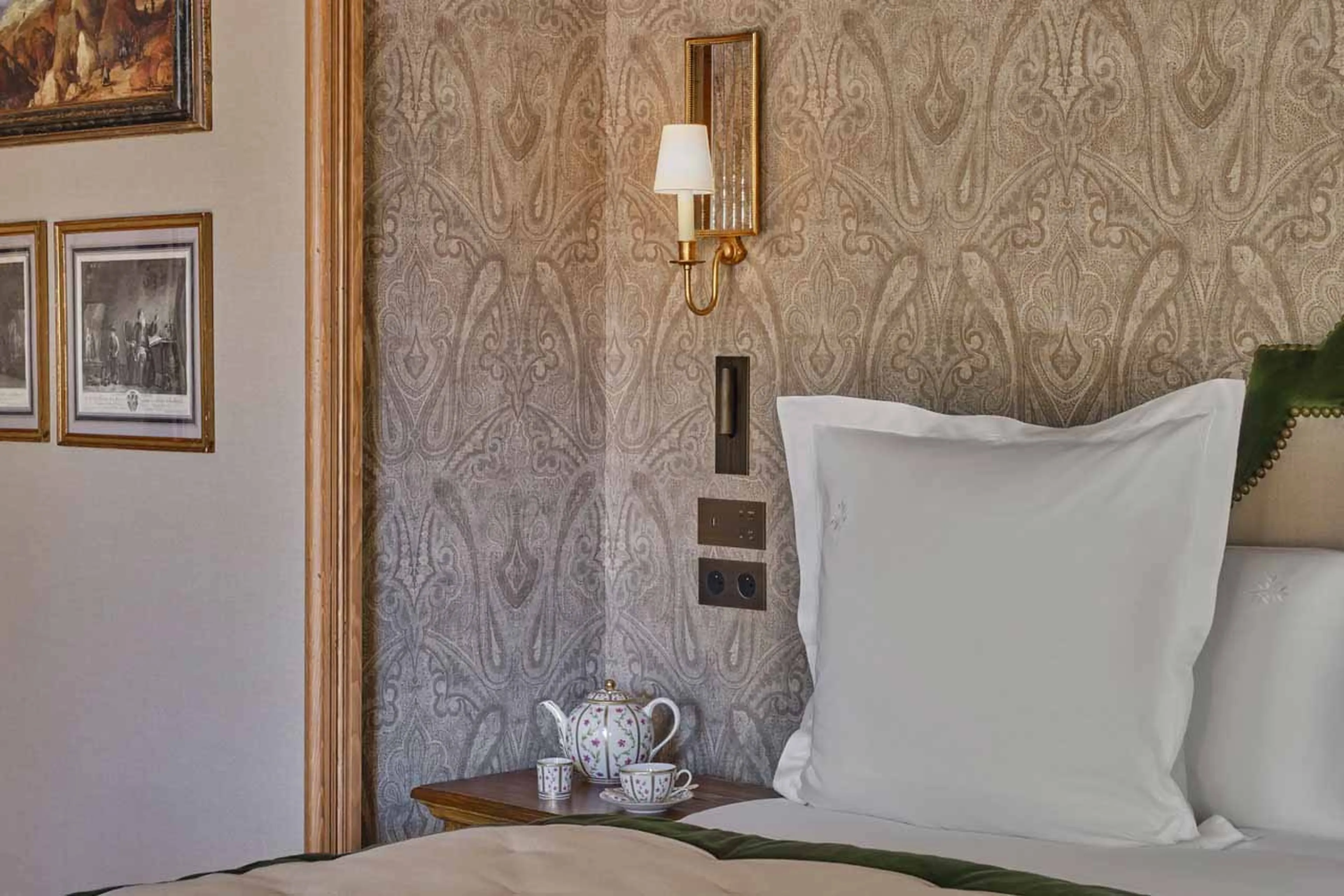 Bedroom one details at Chalet Airelles 1946 in Courchevel 1850