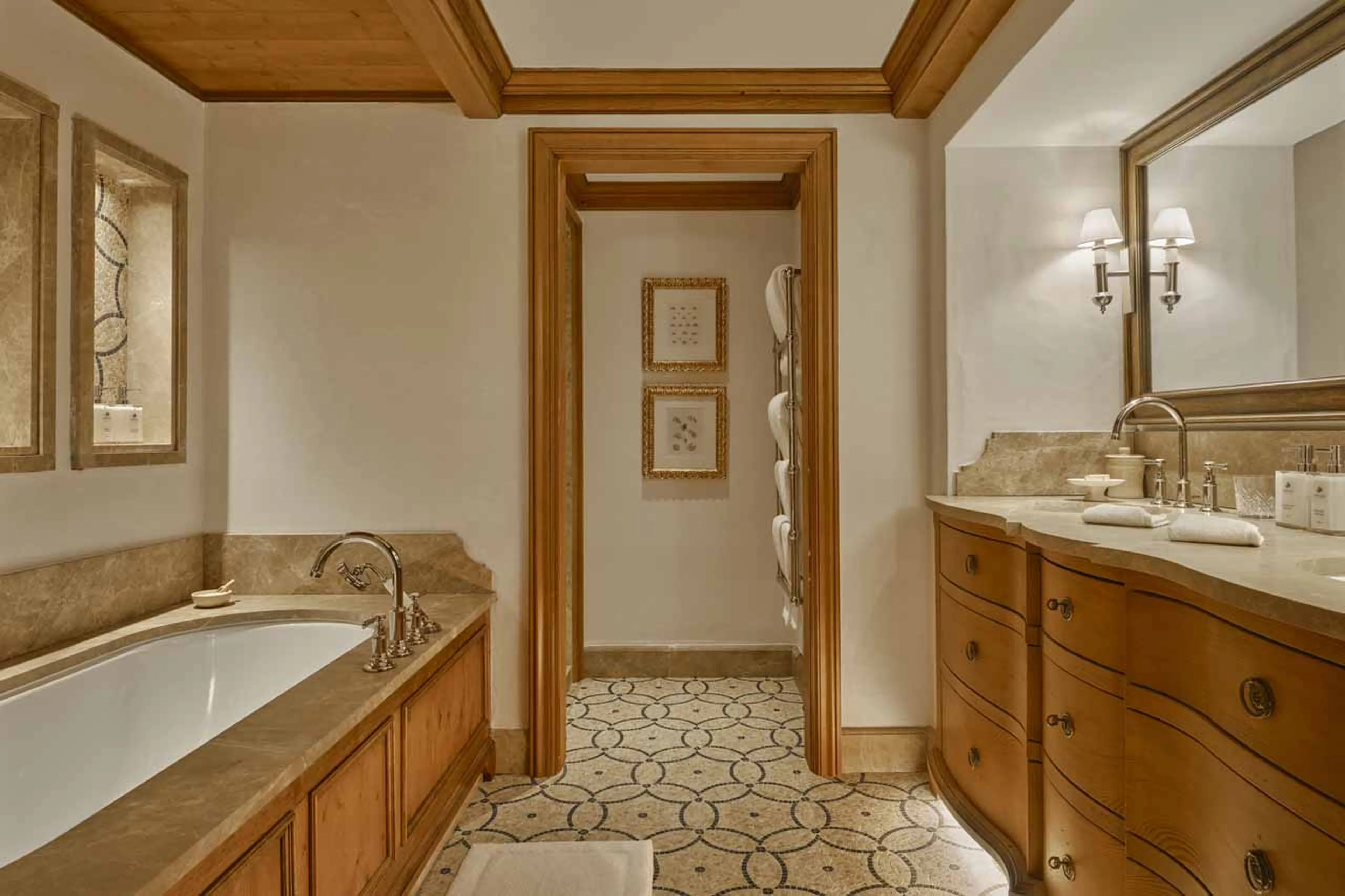 Bathroom three at Chalet Airelles 1946 in Courchevel 1850