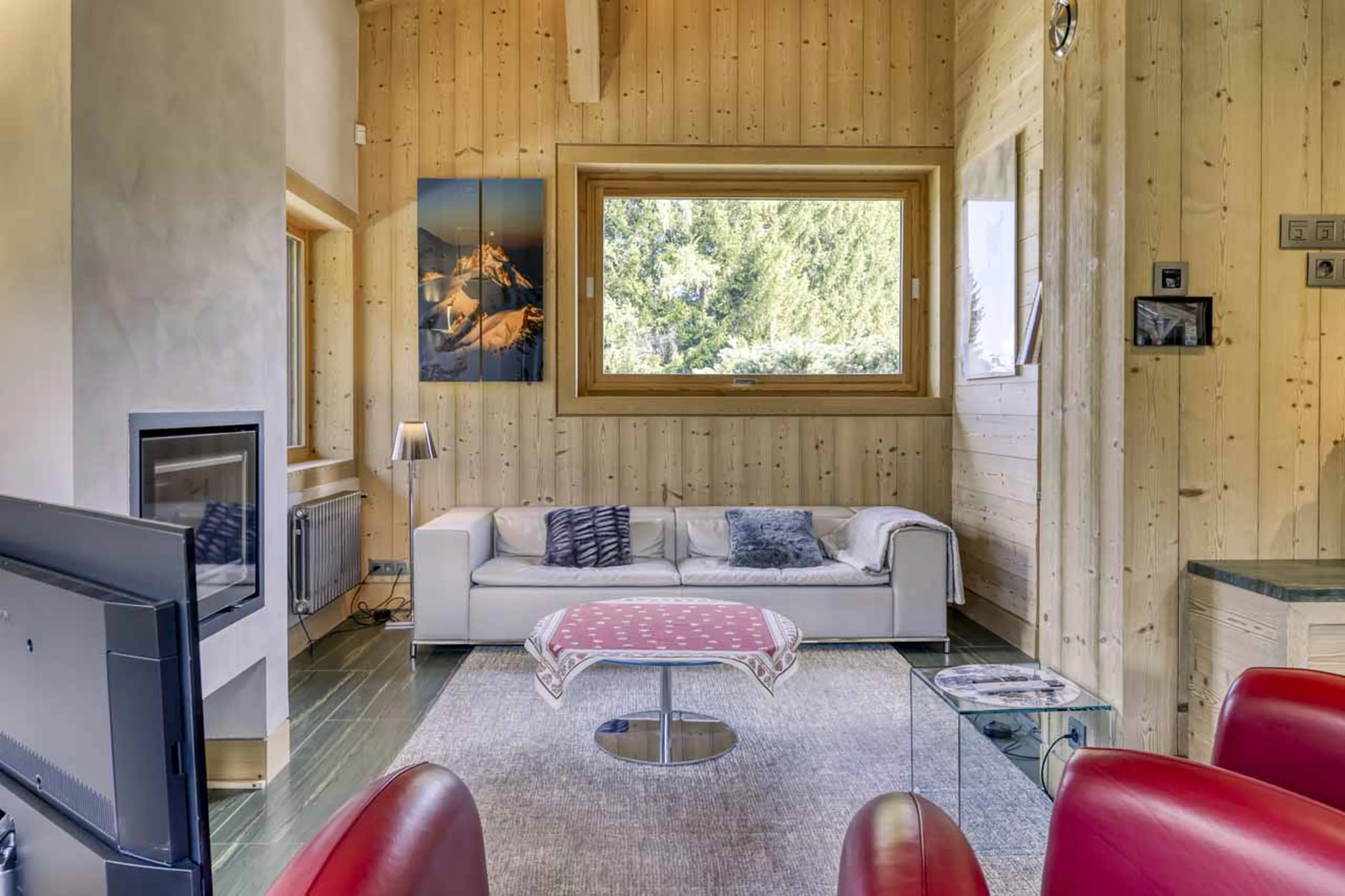Annexe living area at Chalet 34 in Megeve