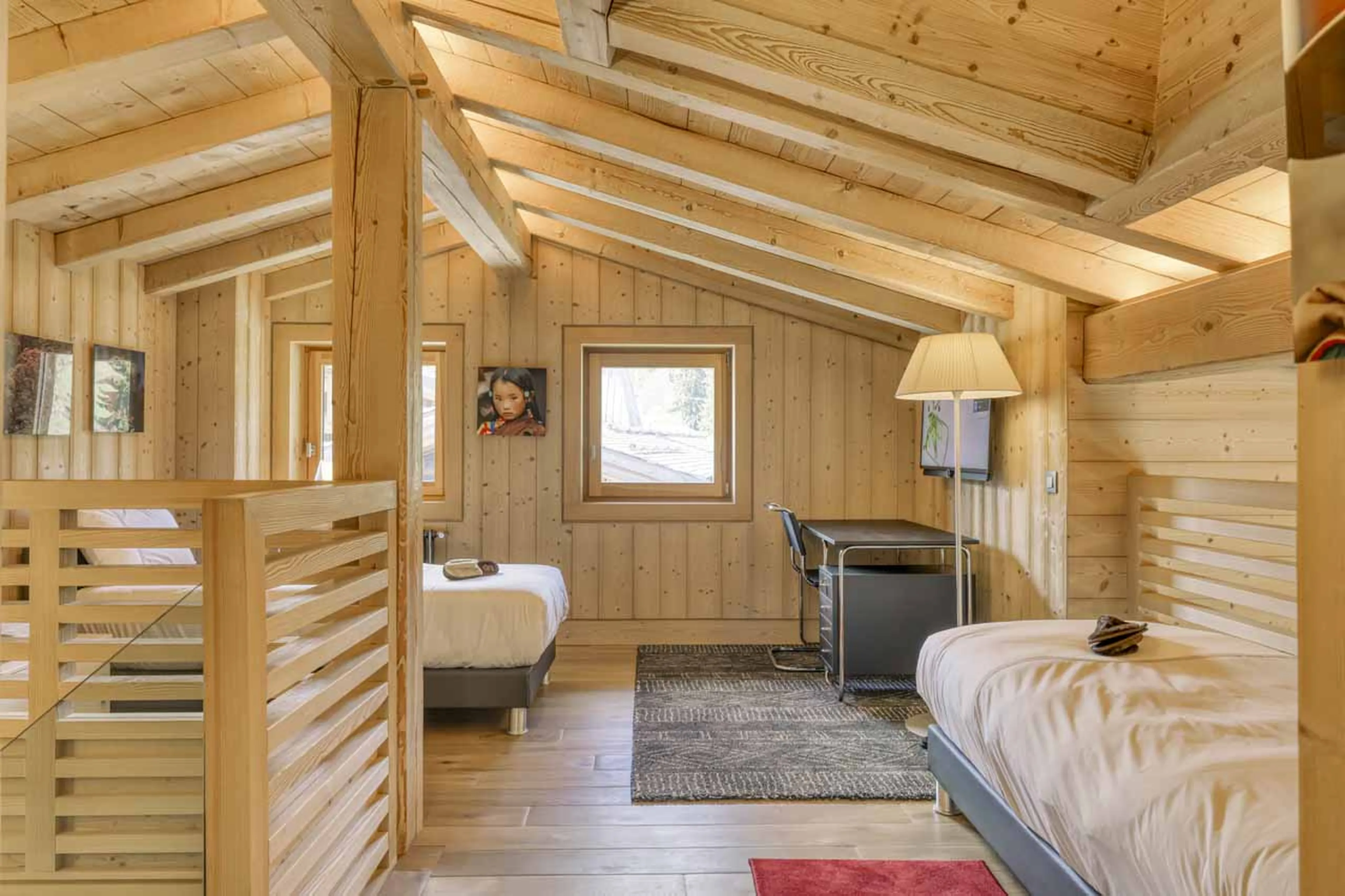 Annex mezzanine at Chalet 34 in Megeve