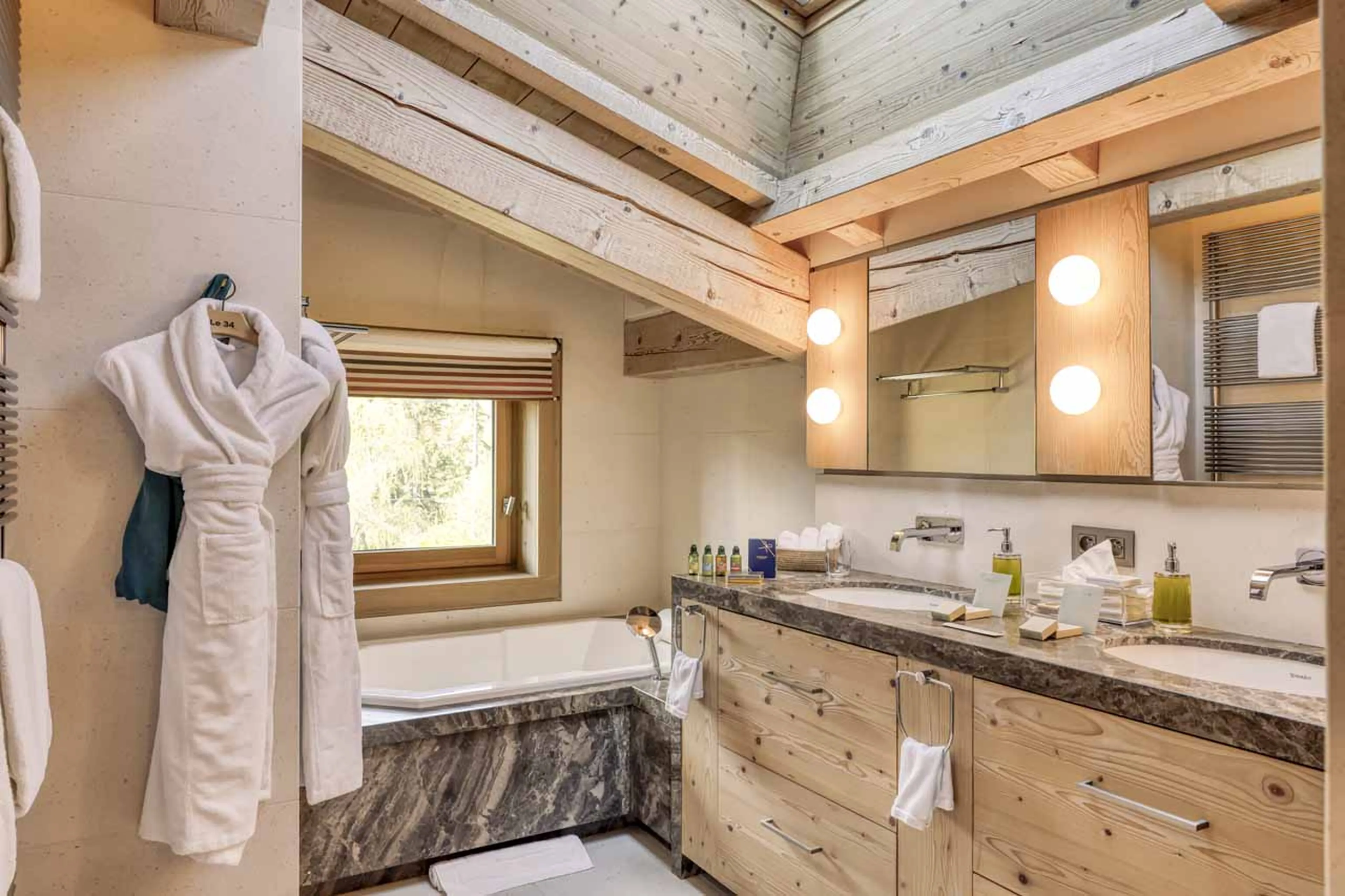 Bedroom 7 en-suite at Chalet 34 in Megeve