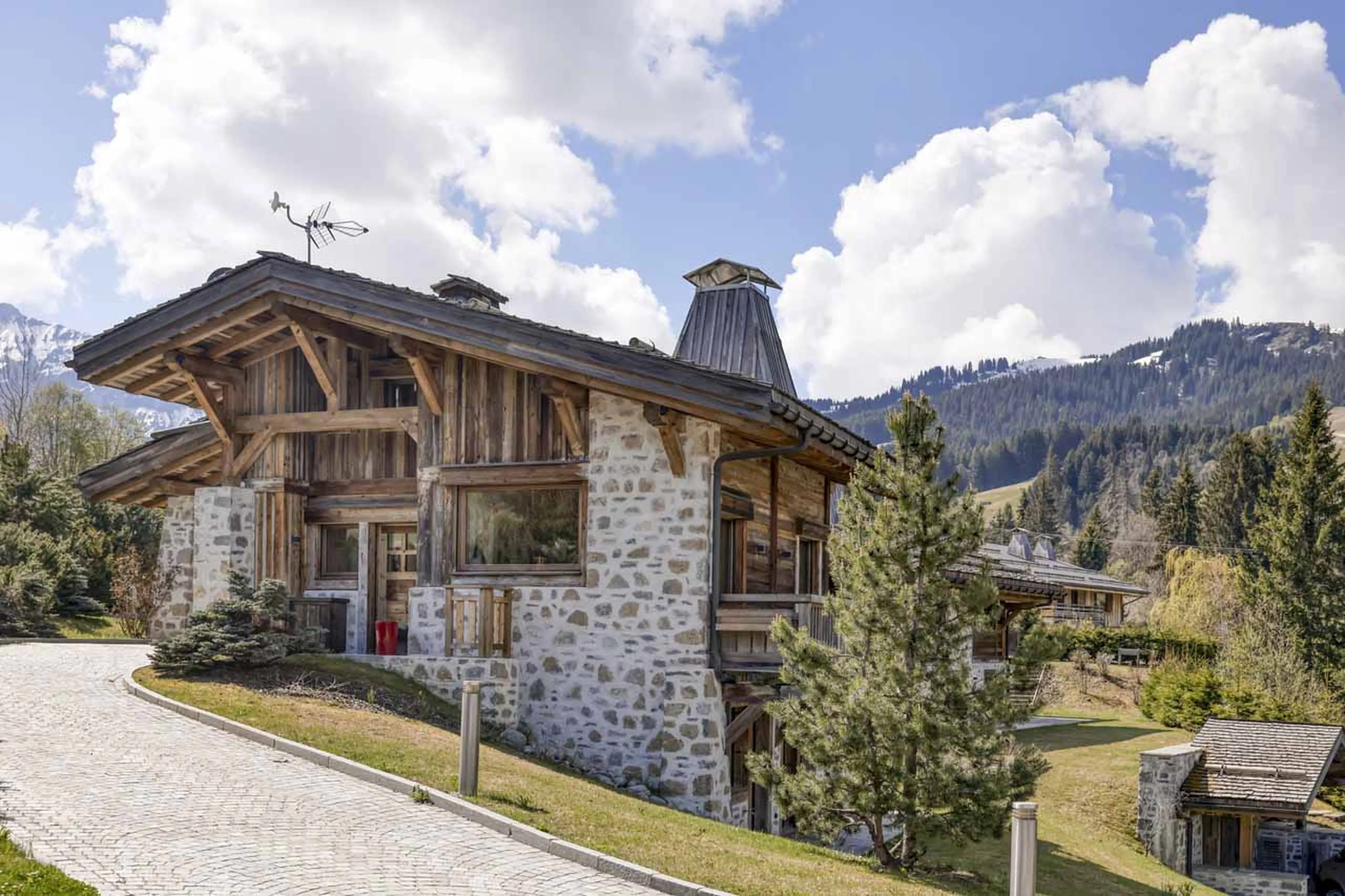 Second chalet exterior at Chalet 34 in Megeve
