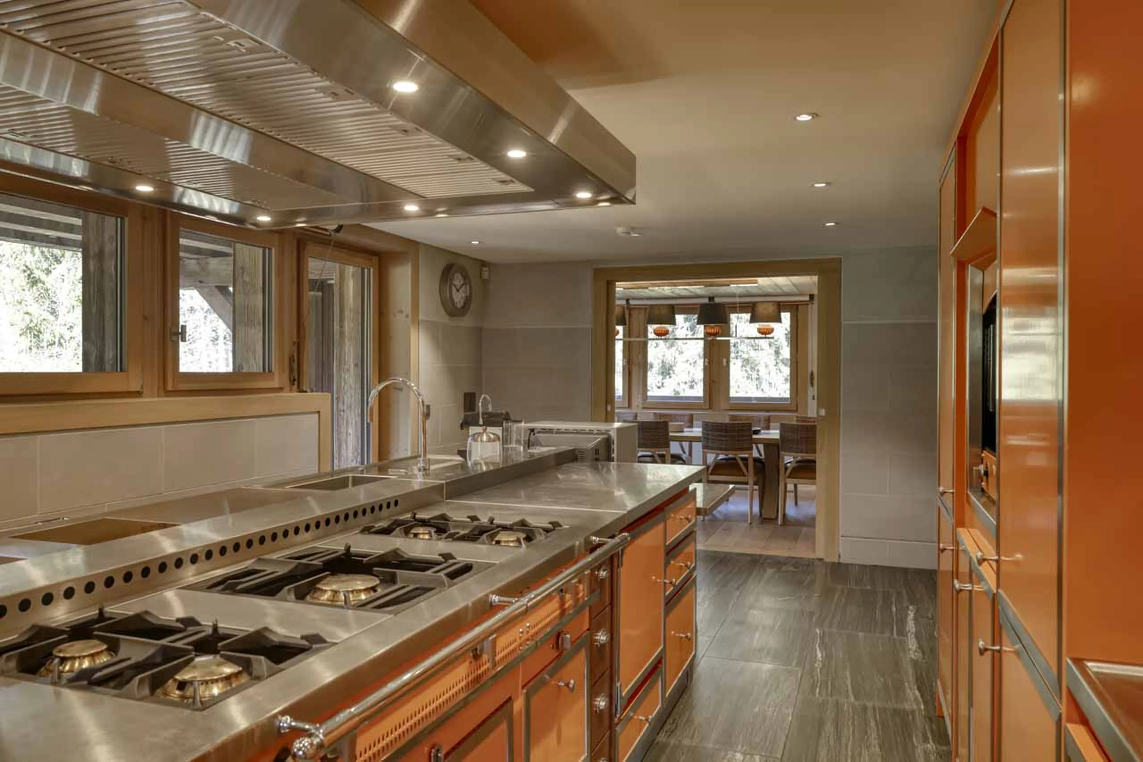 Kitchen at Chalet 34 in Megeve