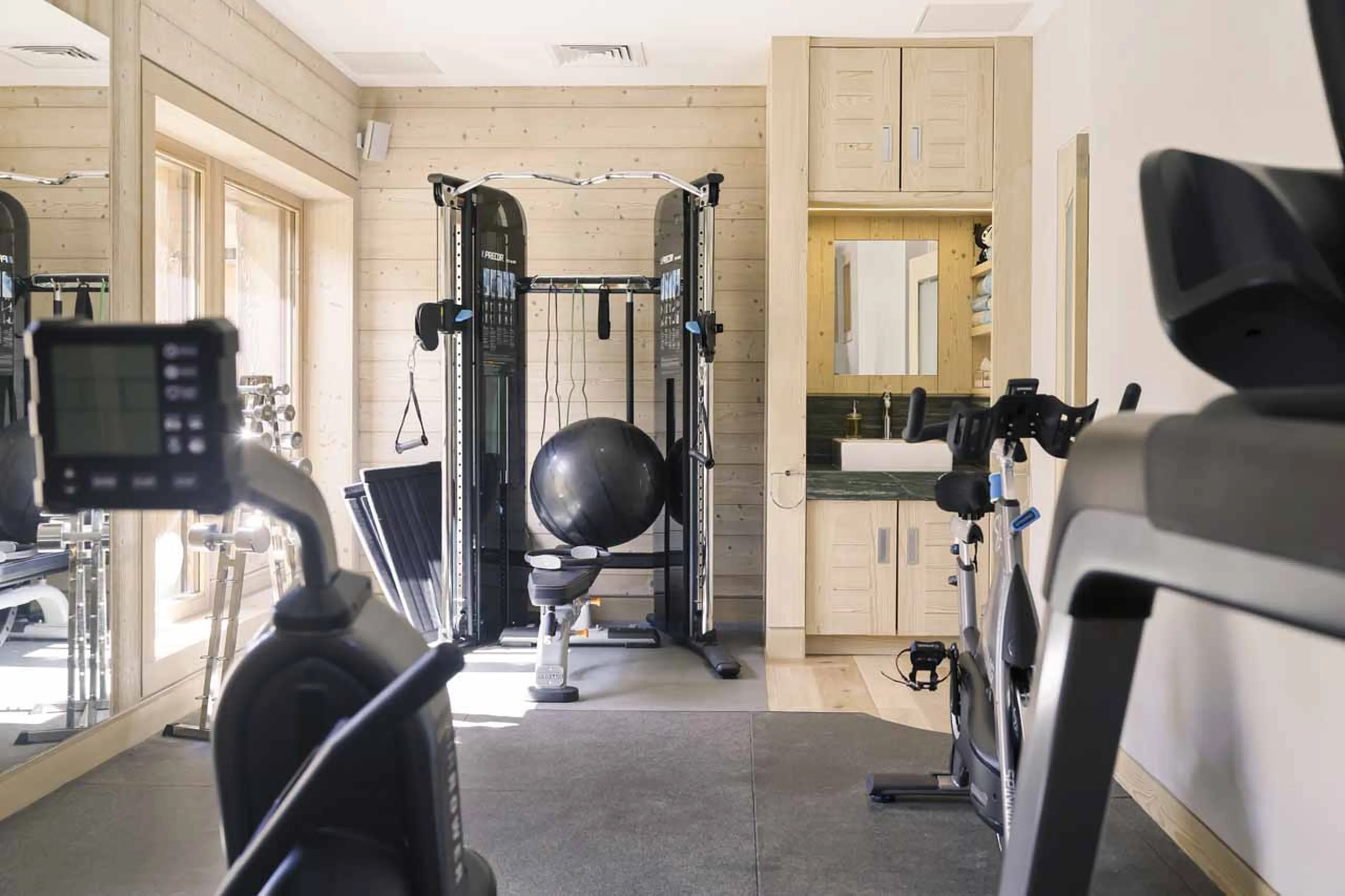 Spa gym at Chalet 34 in Megeve