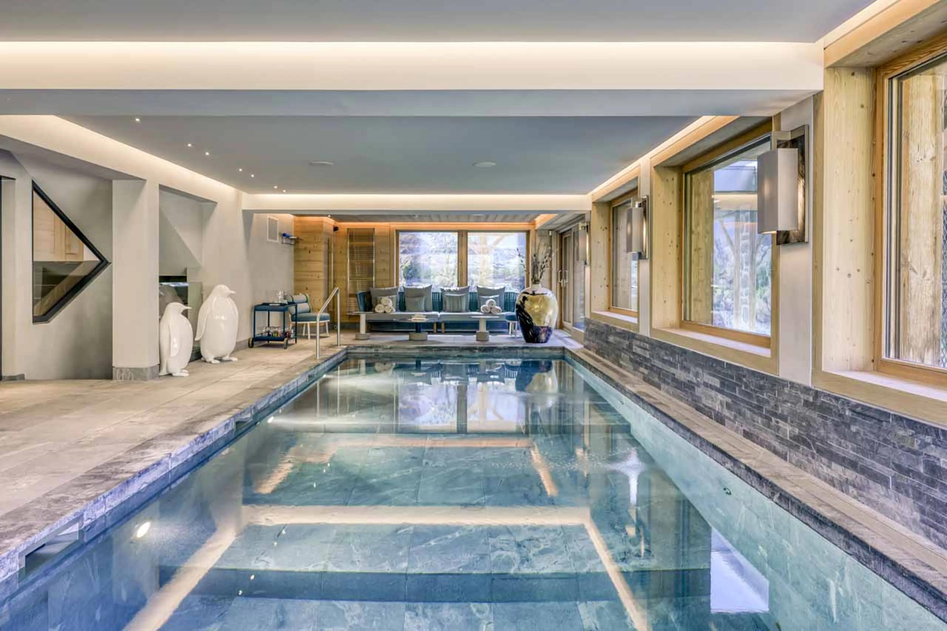 Spa pool at Chalet 34 in Megeve