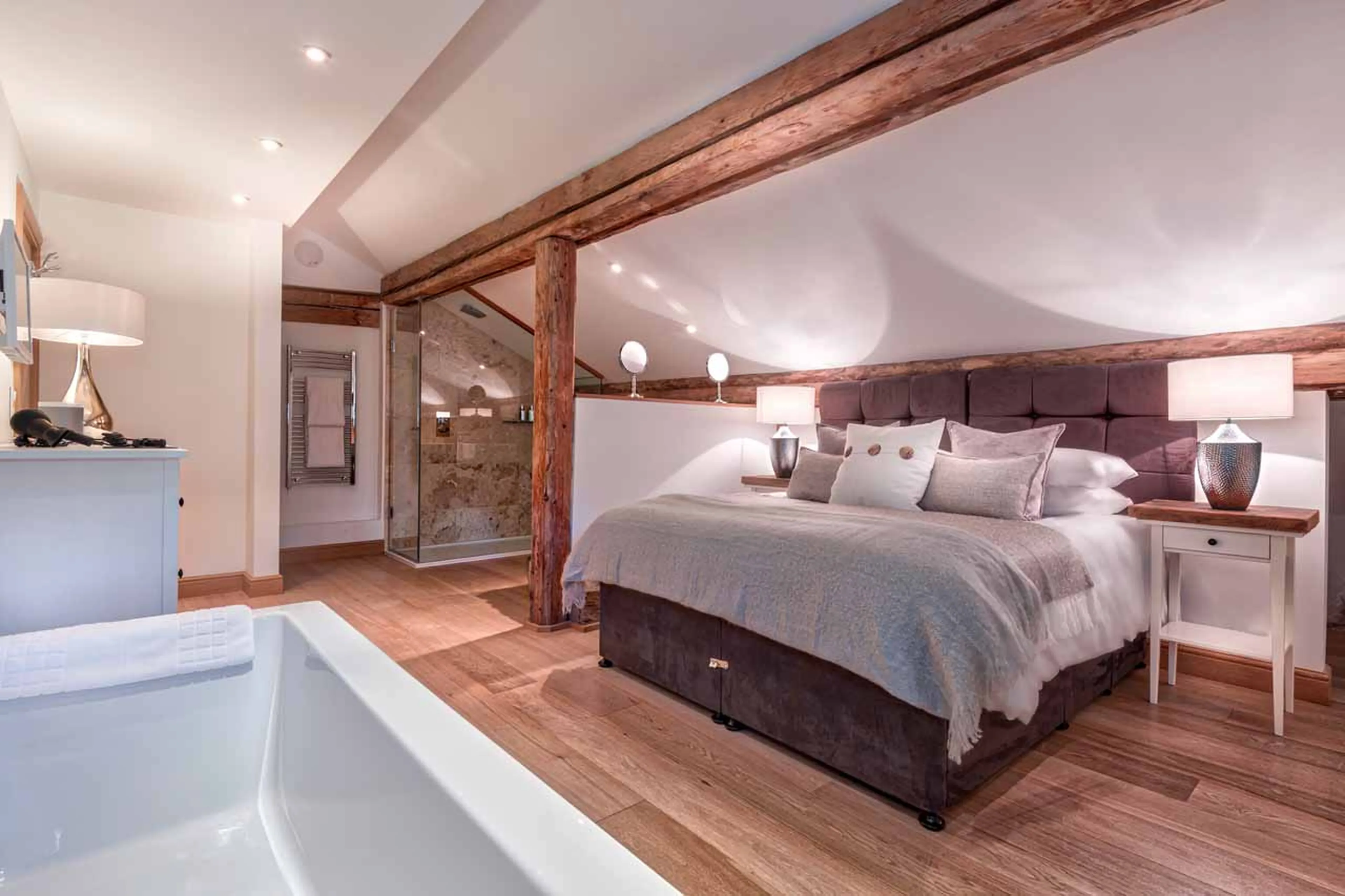 Bedroom two at Chalet 46˚ in Morzine