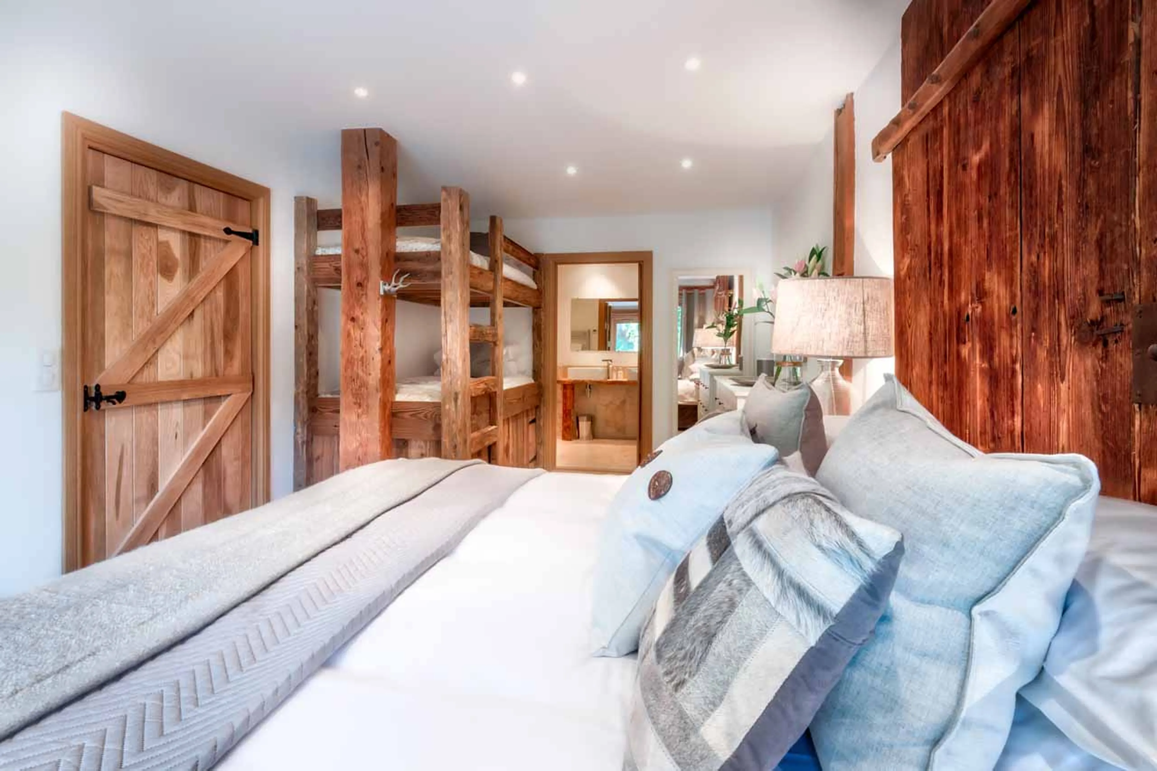 Bedroom five at Chalet 46˚ in Morzine
