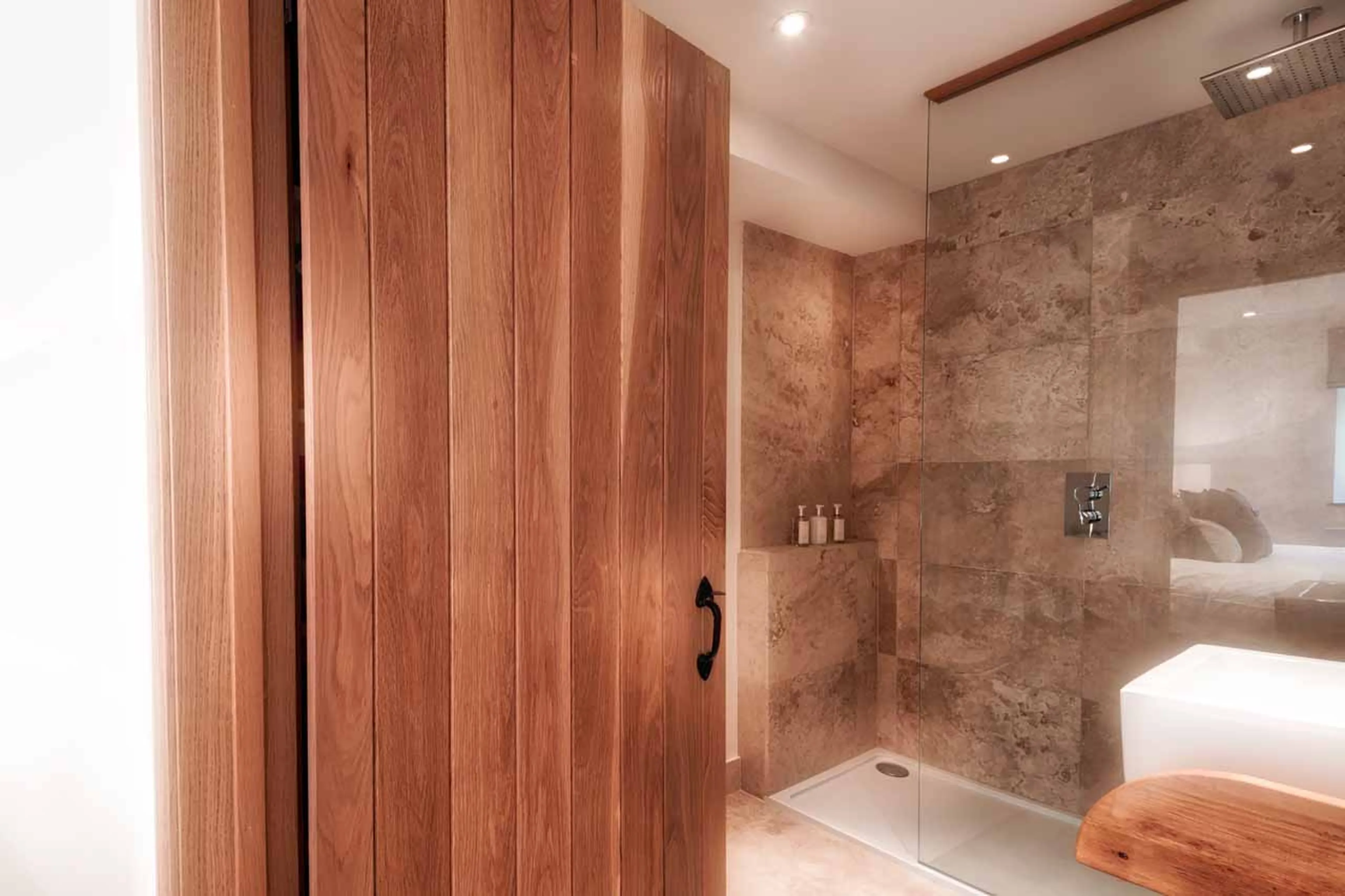 Spa shower room at Chalet 46˚ in Morzine