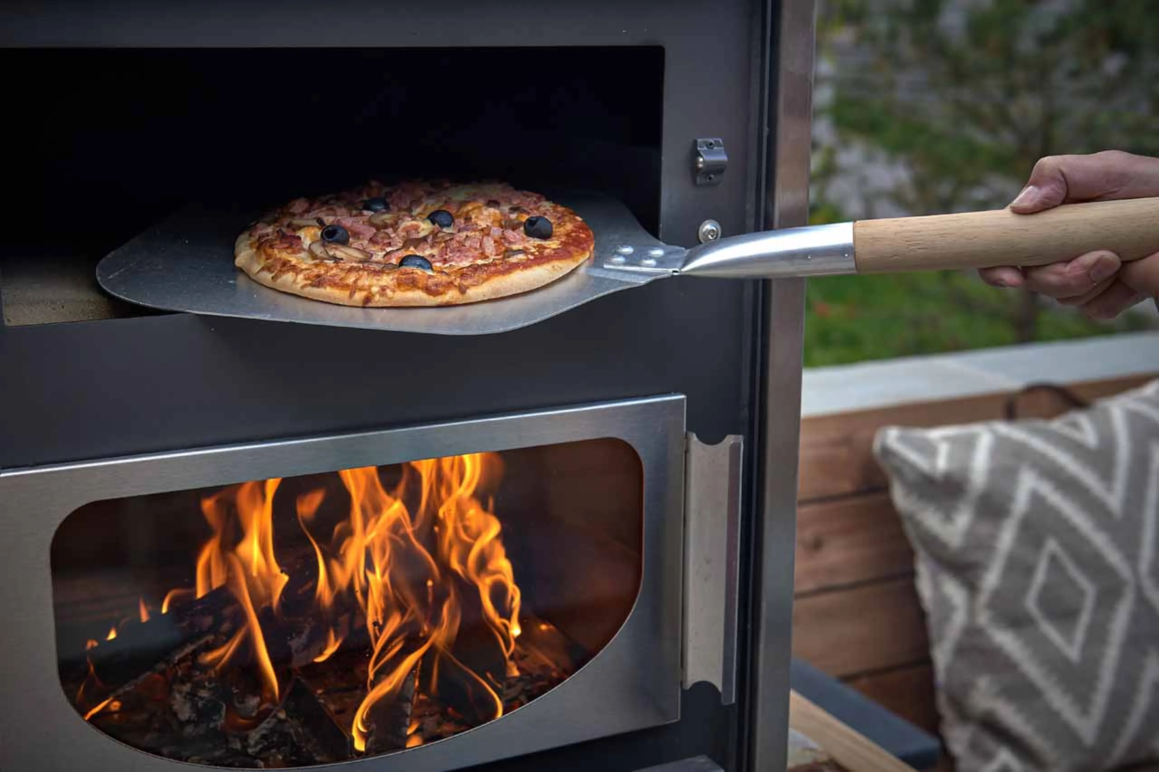 Pizza oven at Chalet 46˚ in Morzine