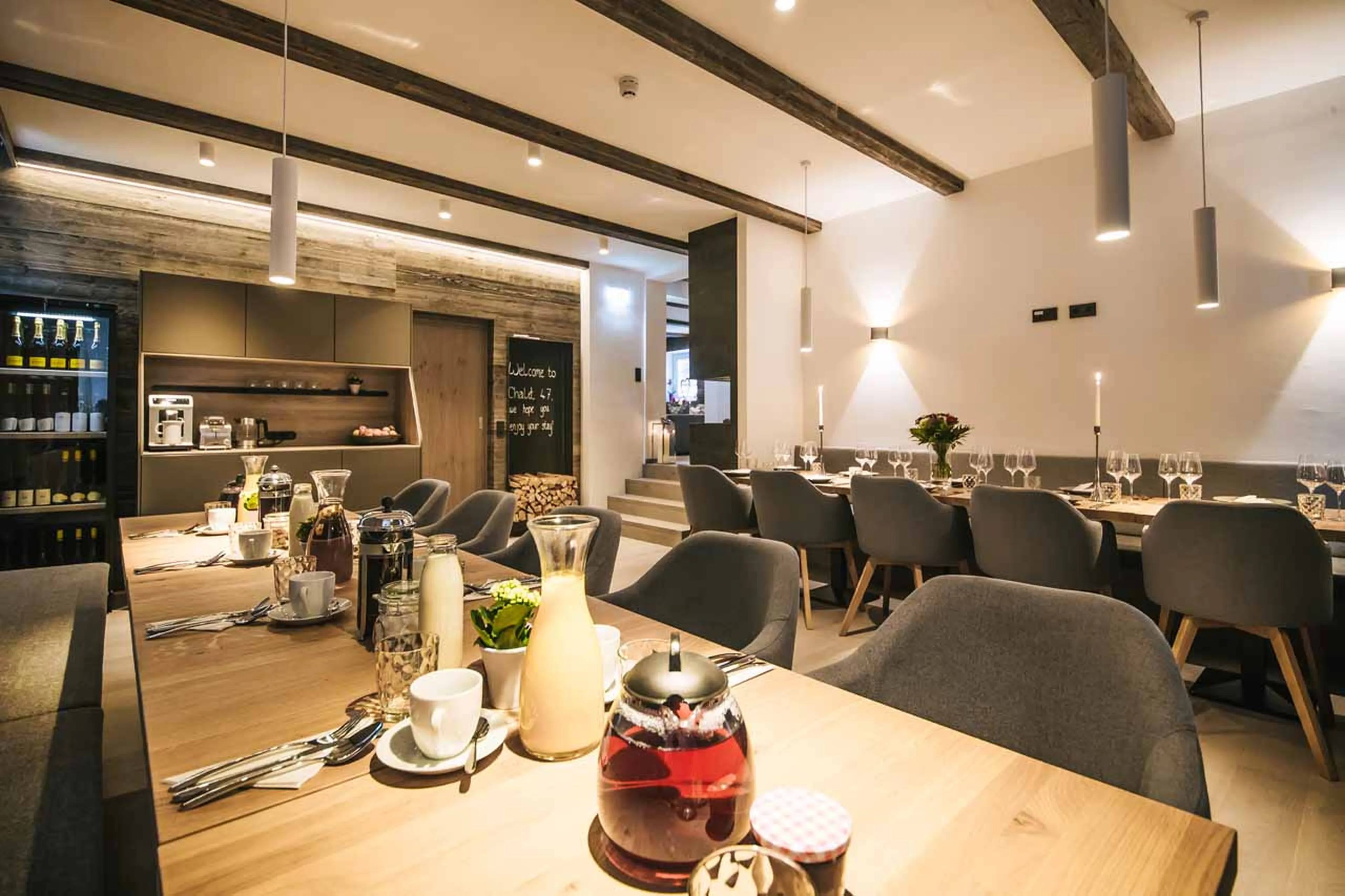 Dining table at Chalet 47 in St Anton