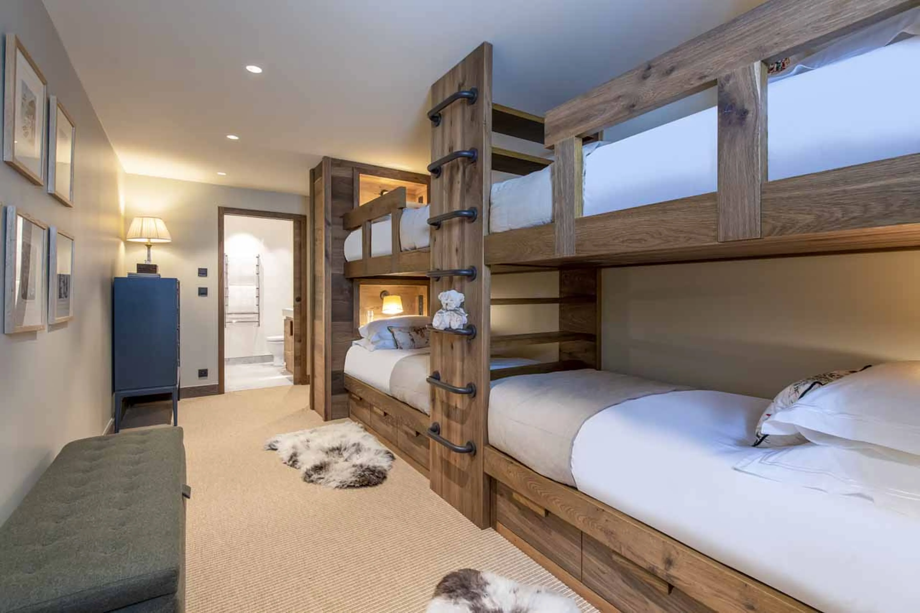 Bedroom five at Chalet Abade in Val d'Isere