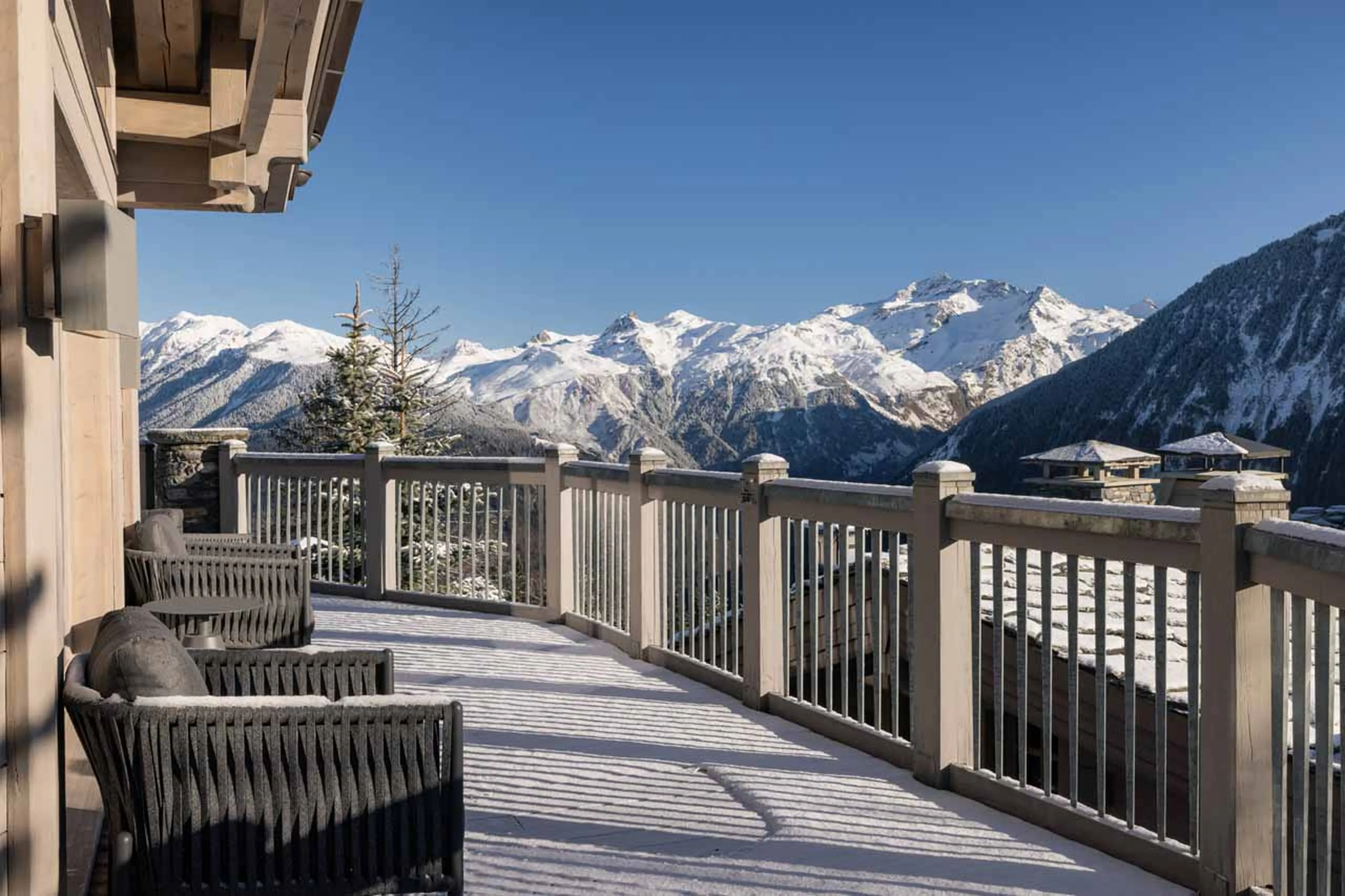 Balcony at Chalet Abruzzes in Courchevel 1850