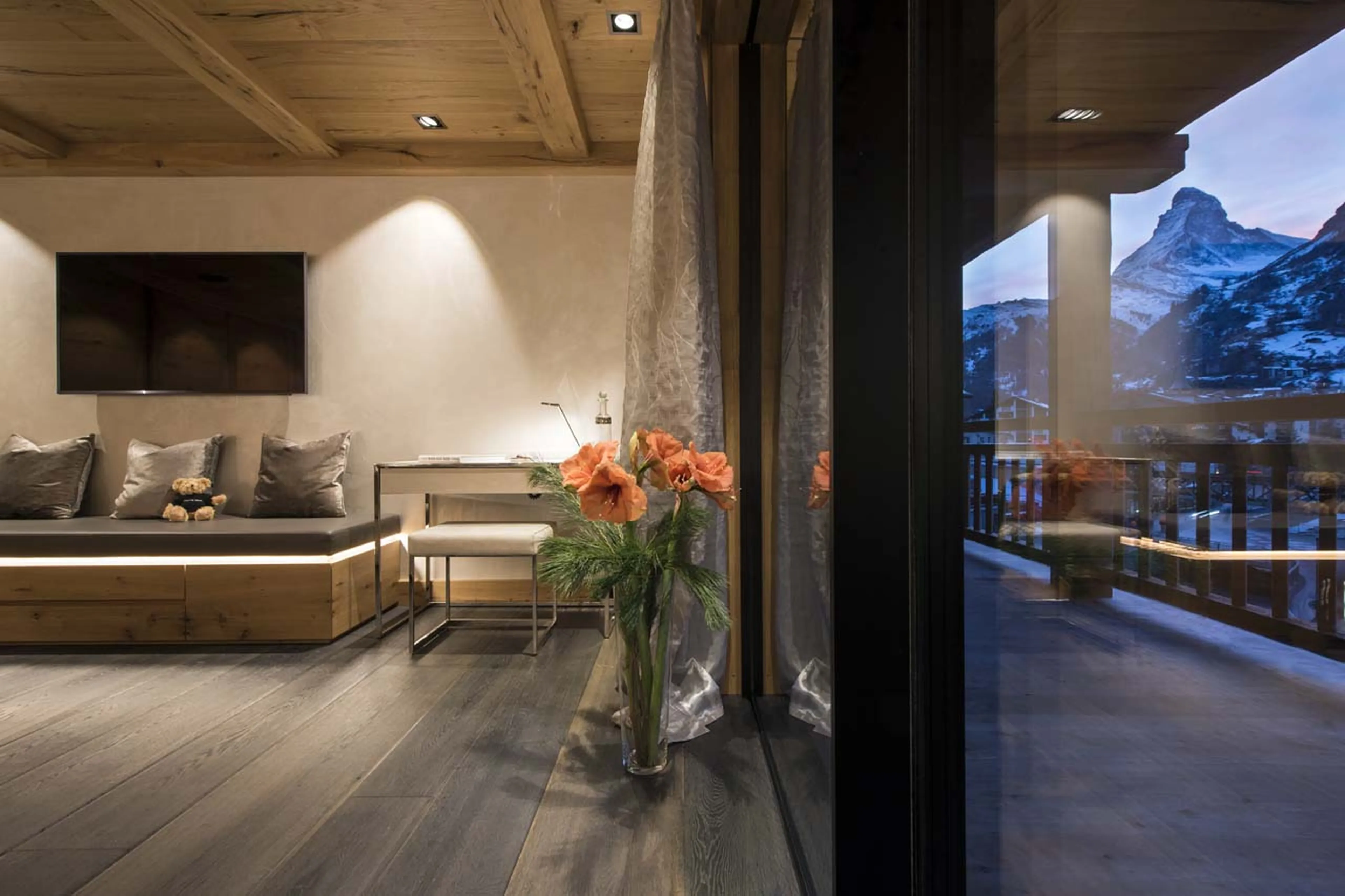 Matterhorn views from Chalet Aconcagua in Zermatt