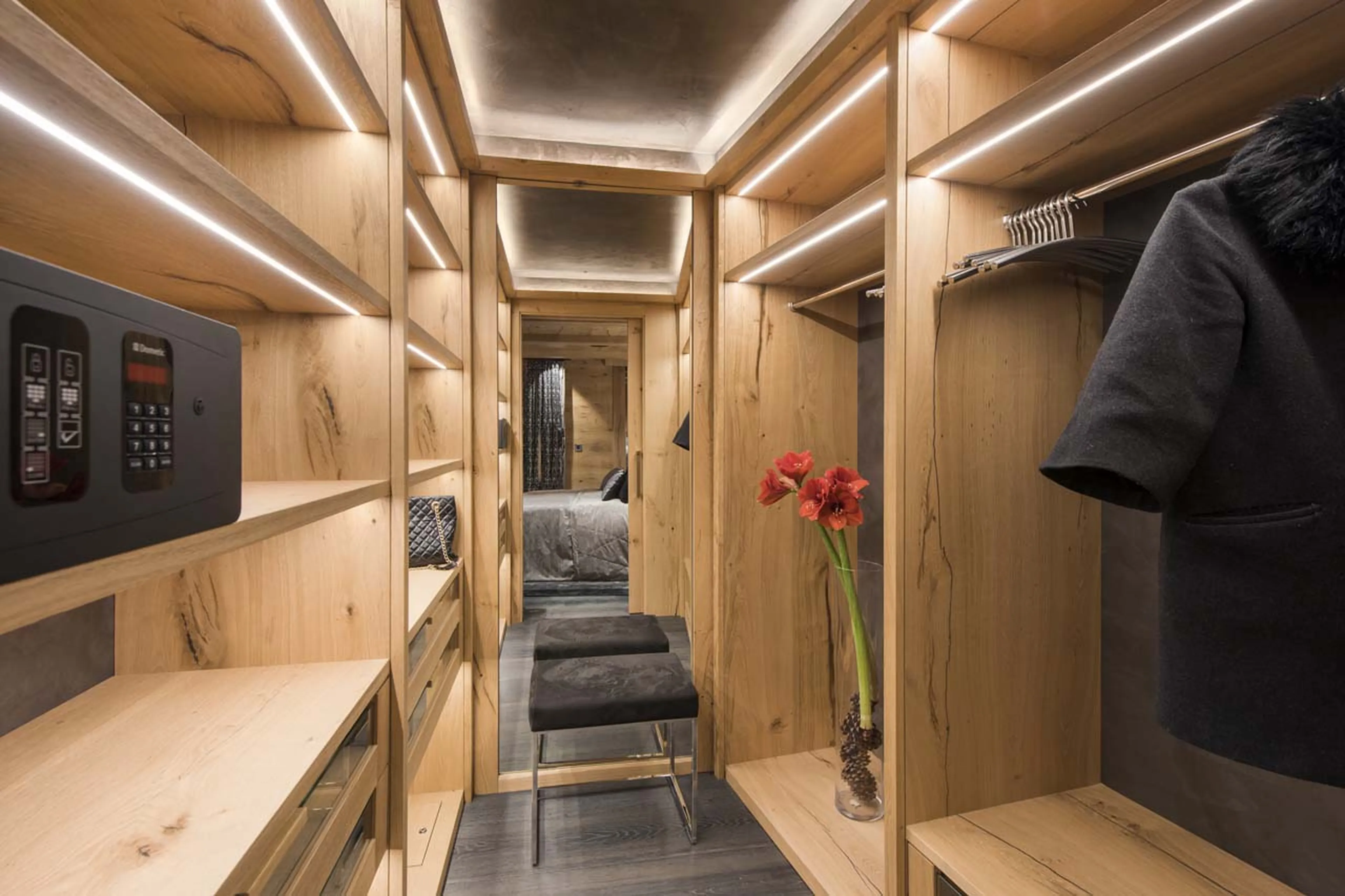 Dressing room at Chalet Aconcagua in Zermatt