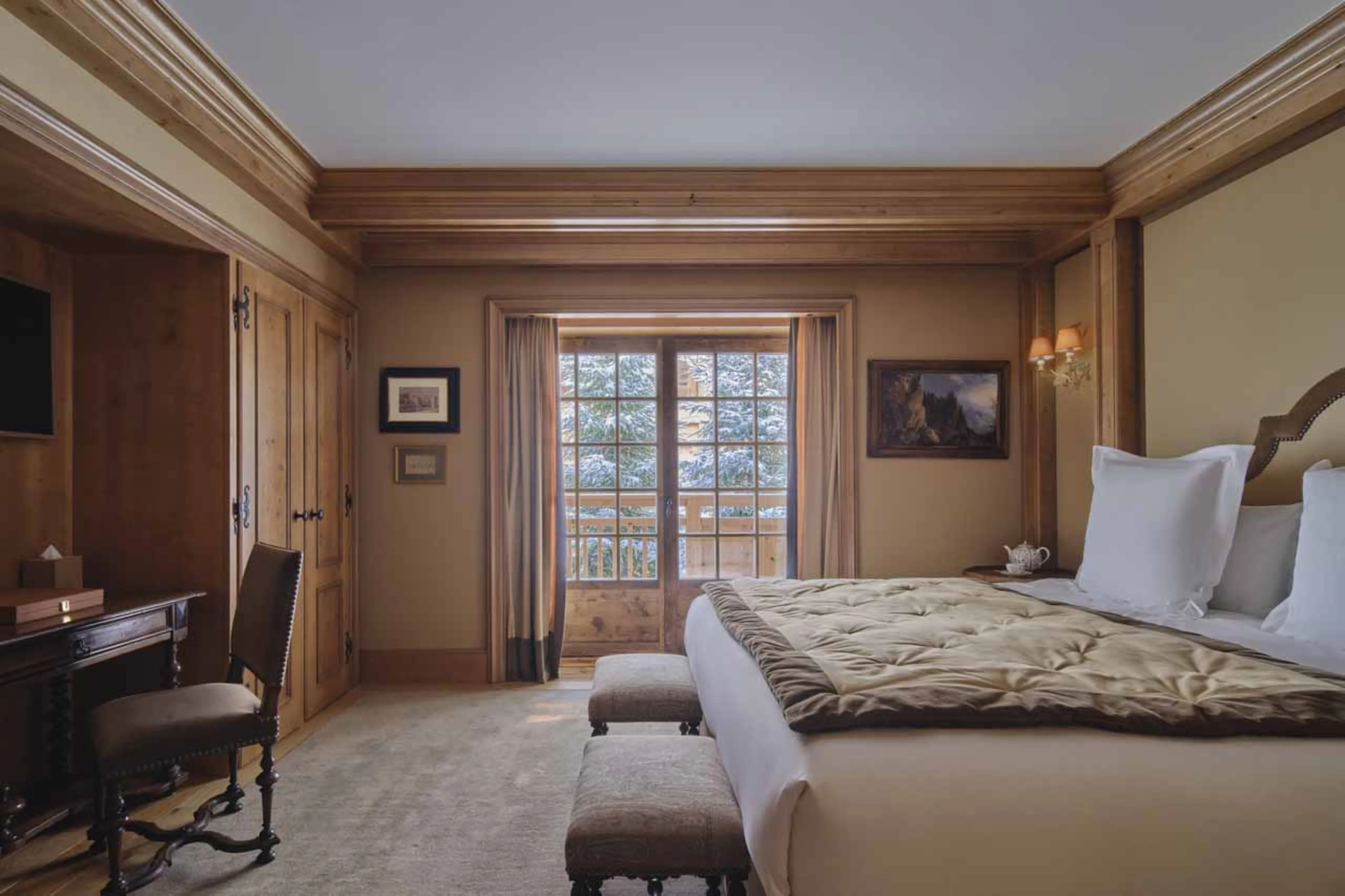 Bedroom two at Chalet Airelles 1992 in Courchevel 1850