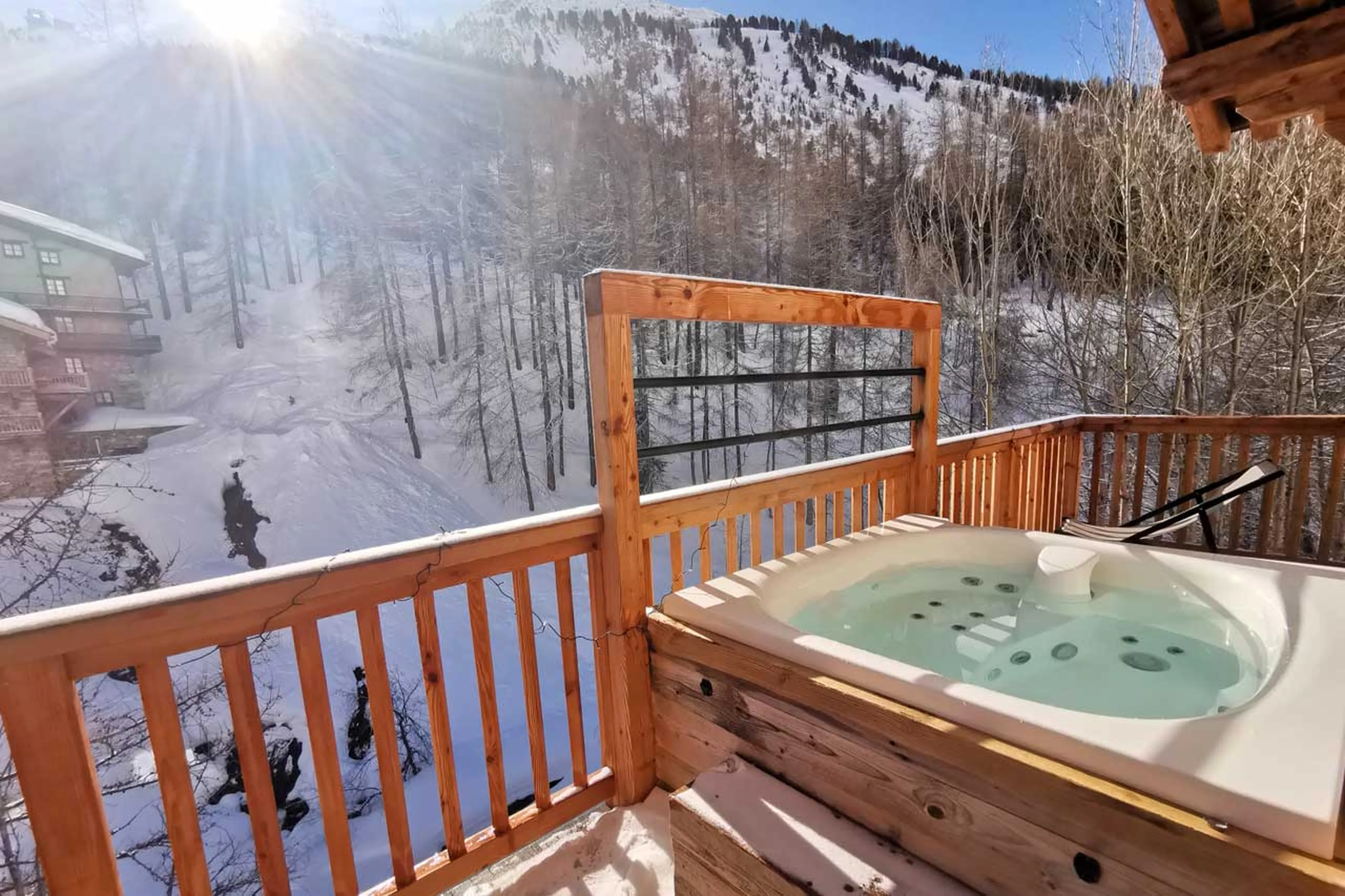Hot tub at Chalet Akaroa in Val d'Isere