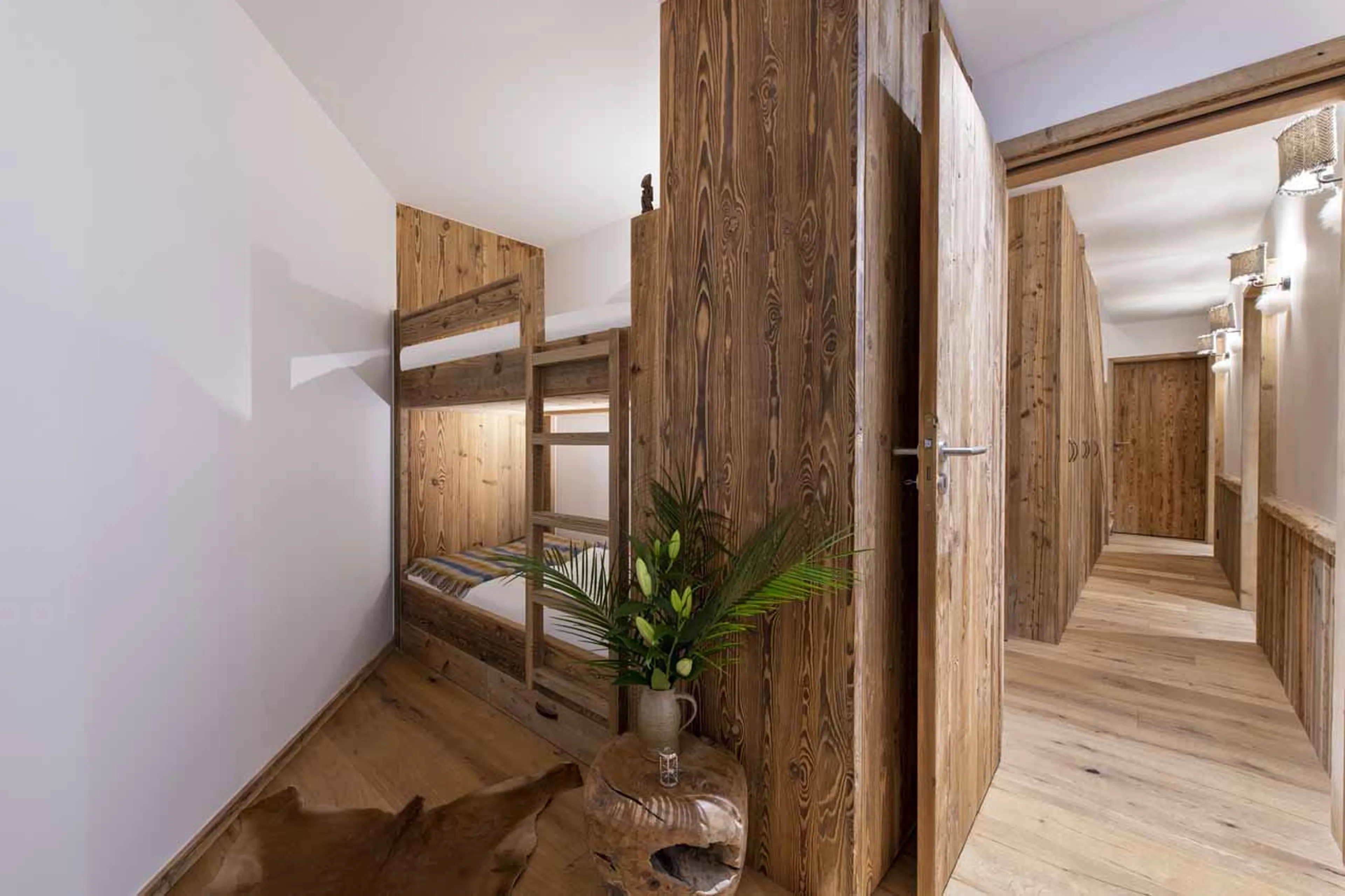 Bunk bed in family suite at Chalet Akaroa in Val d'Isere