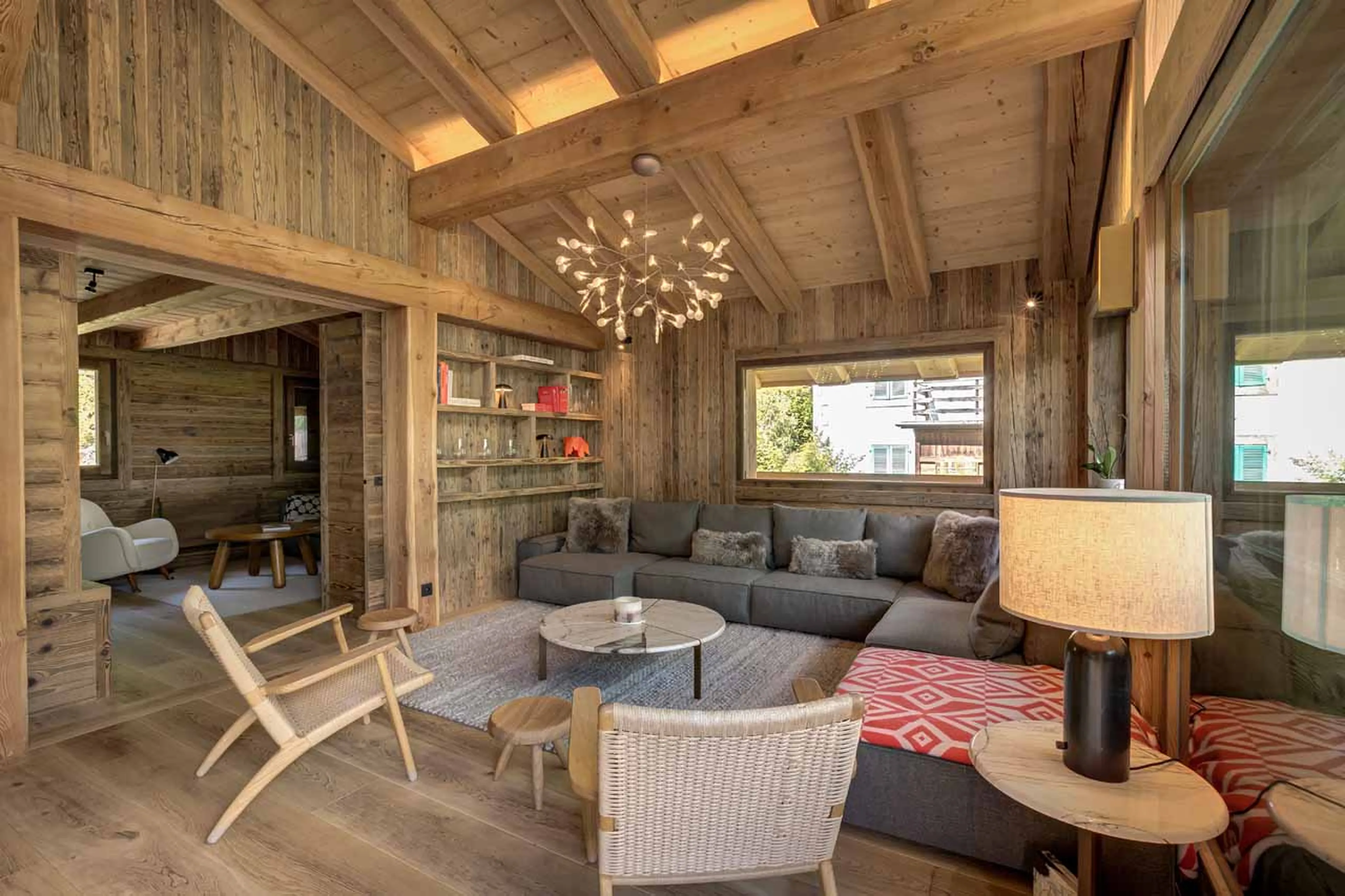 Living area at Chalet Alaska in Chamonix