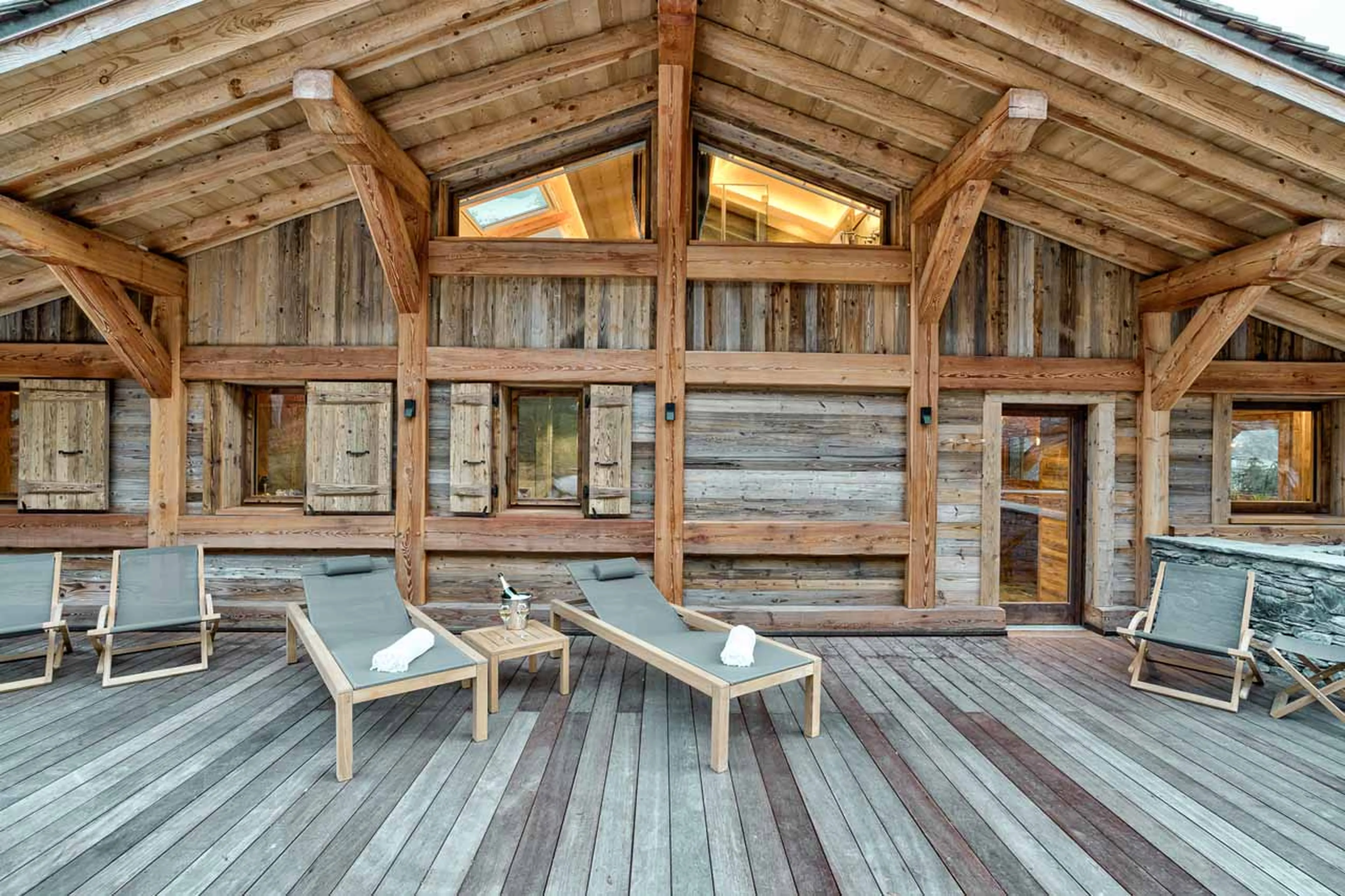 Terrace at Chalet Alaska in Chamonix