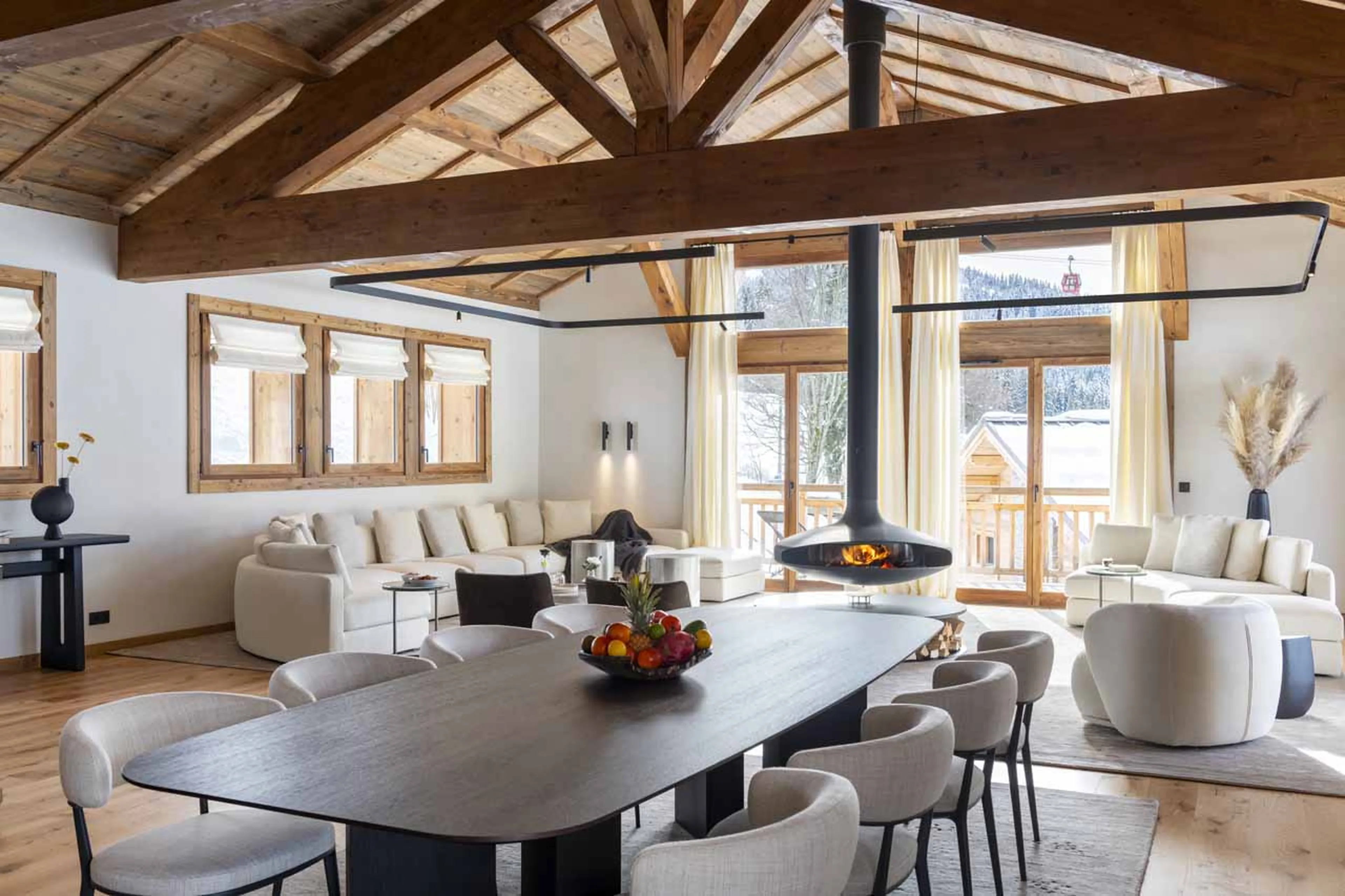 Dining table at Chalet Alena in Les Gets