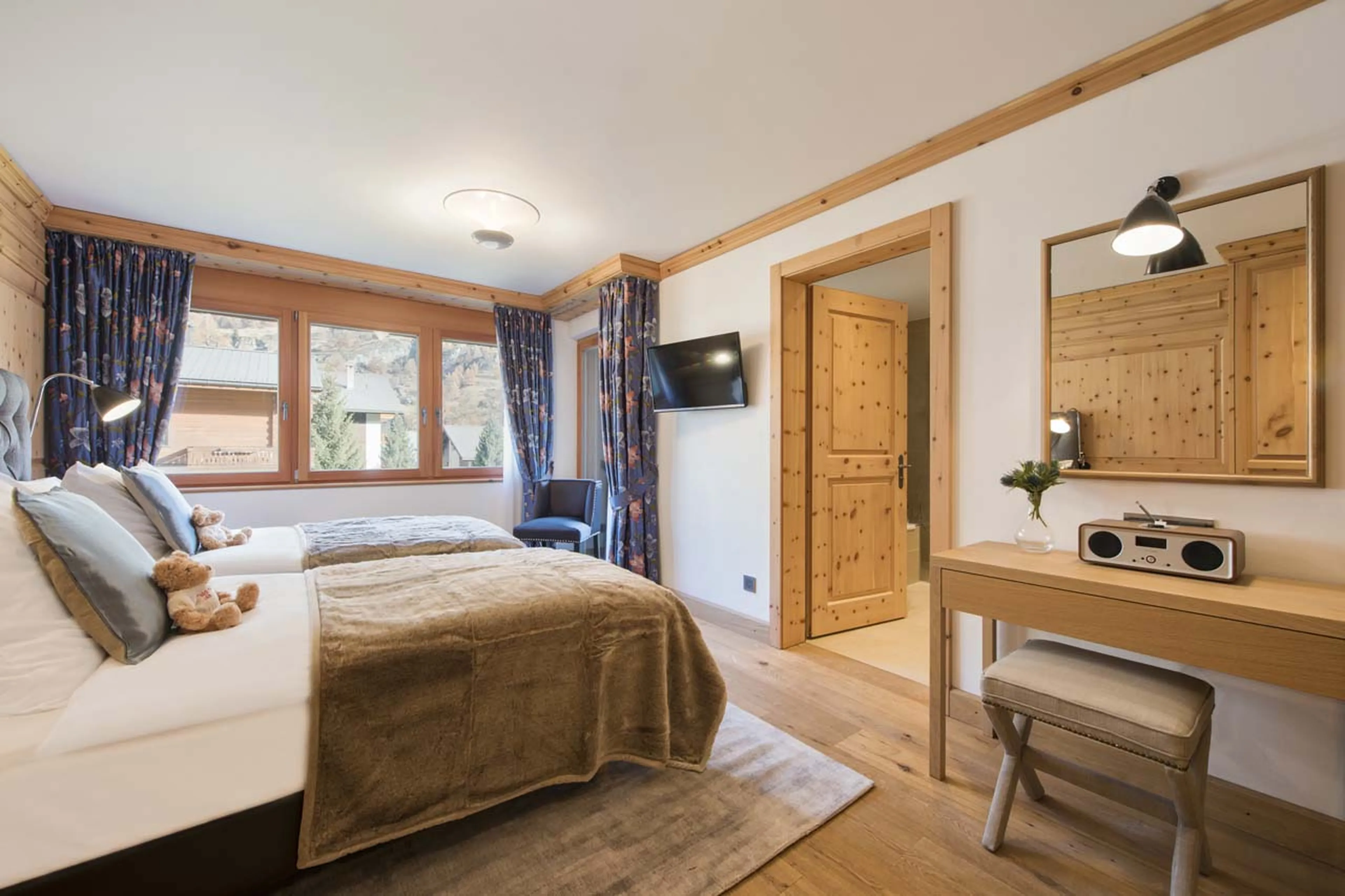 Bedroom four balcony at Chalet Alex in Zermatt