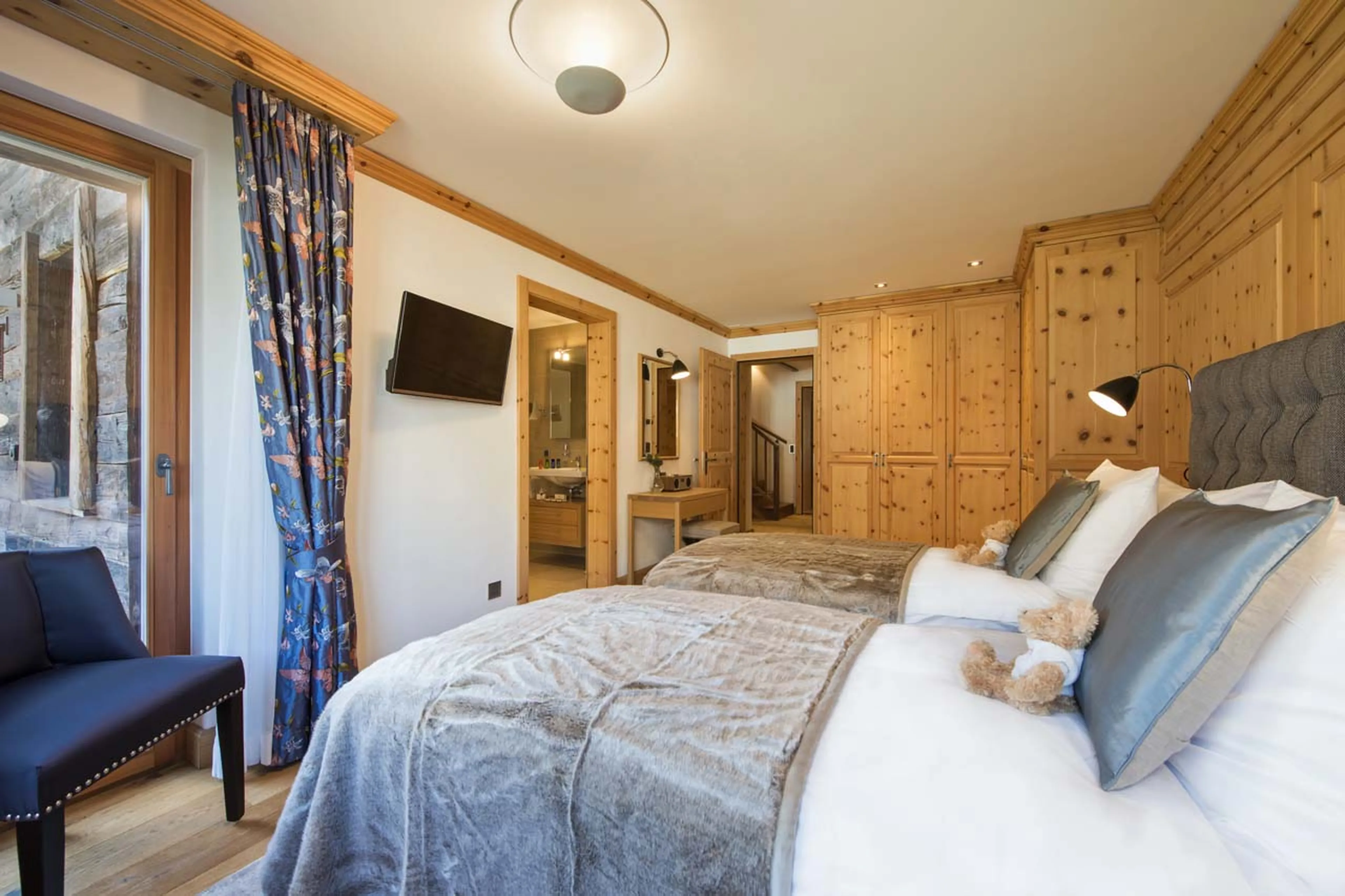 Bedroom four at Chalet Alex in Zermatt