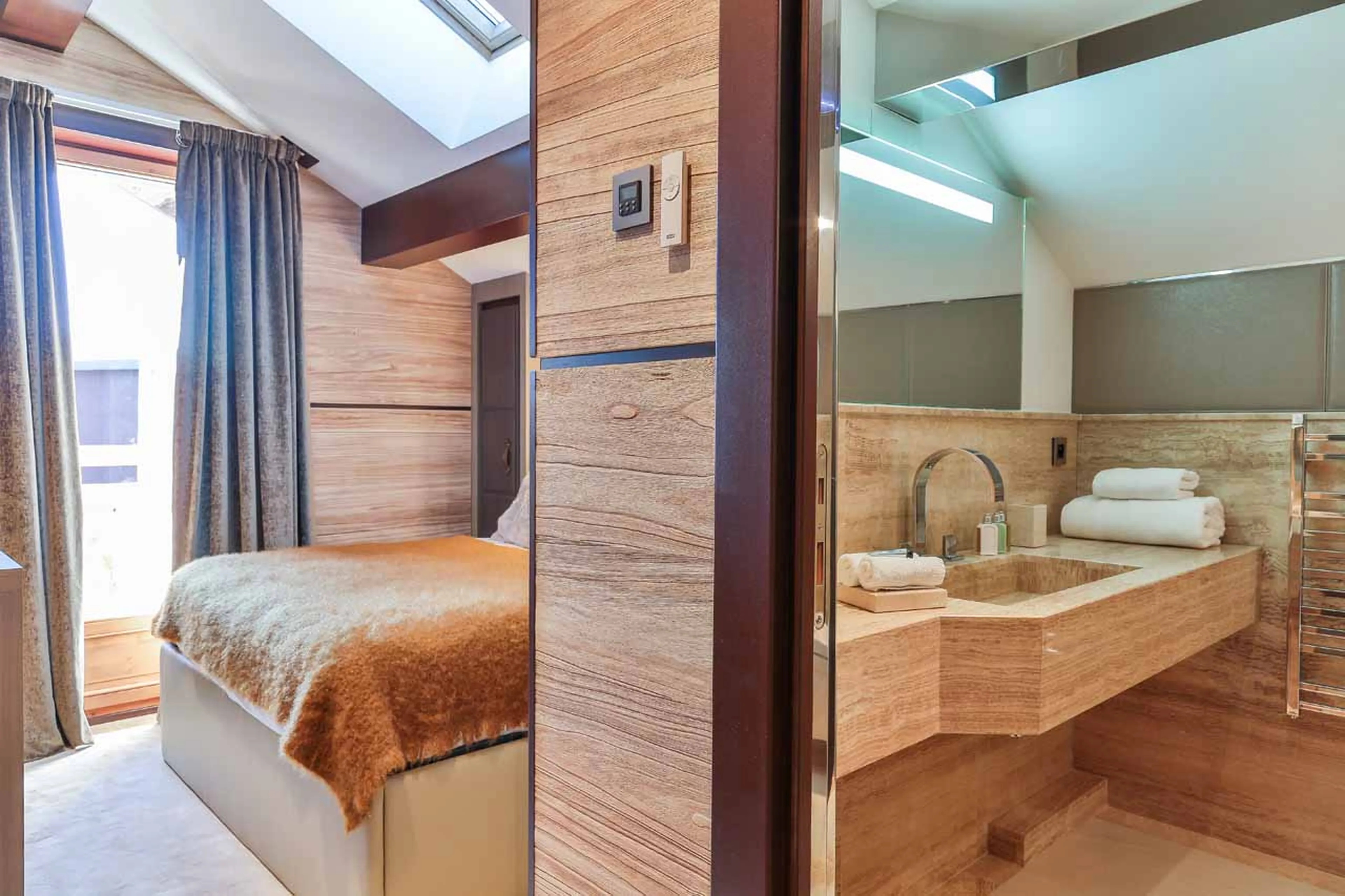 Bedroom 4 en-suite at Chalet Alexandra in Megeve