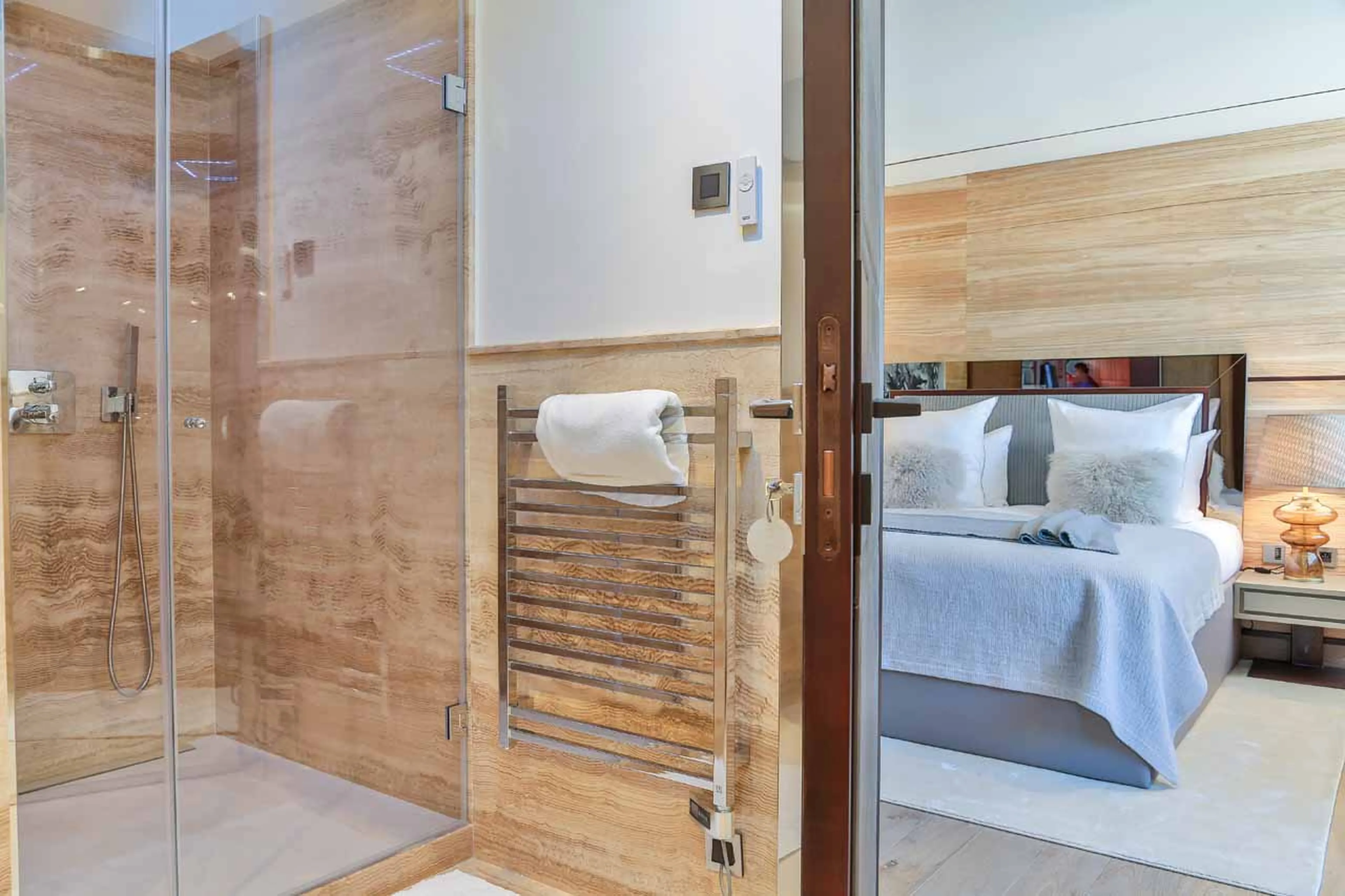 Bedroom 7 en-suite at Chalet Alexandra in Megeve