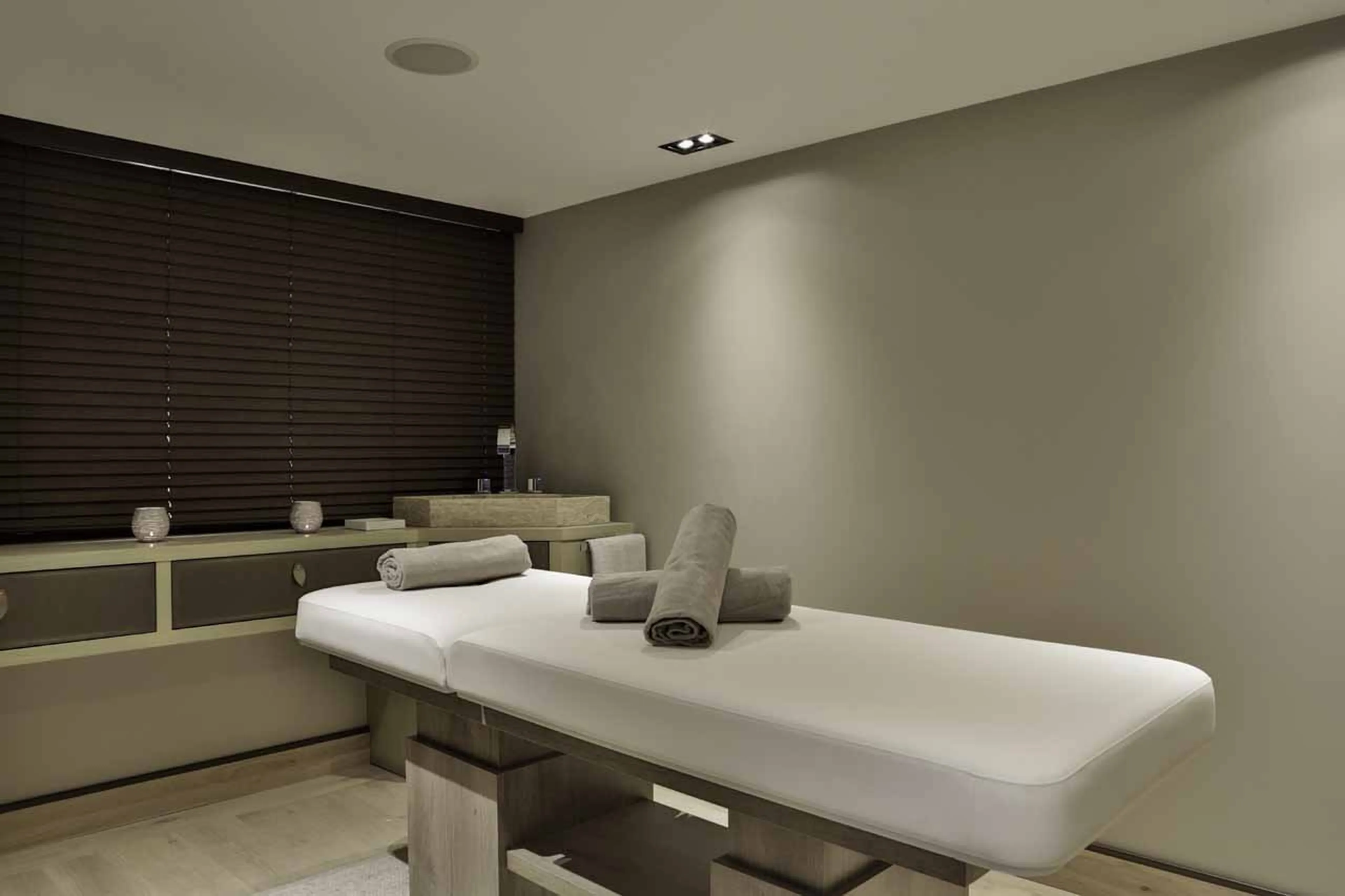 Spa massage room at Chalet Alexandra in Megeve