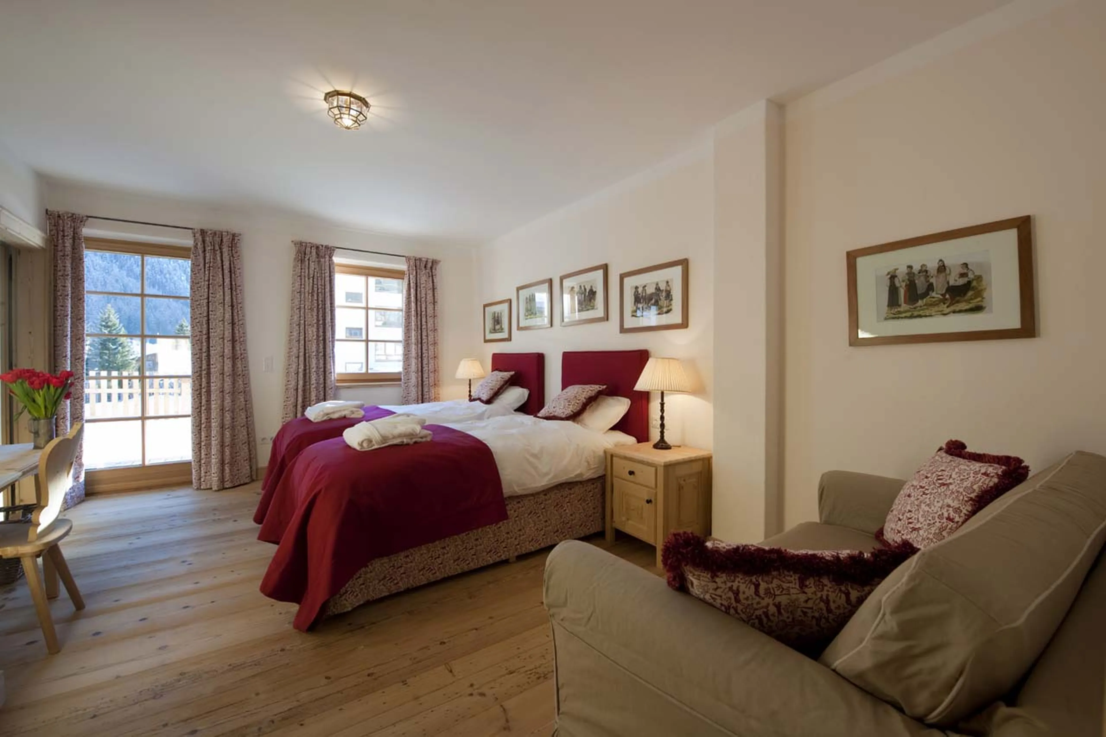 Access to terrace from bedroom at Apartment Alexandra in St Anton