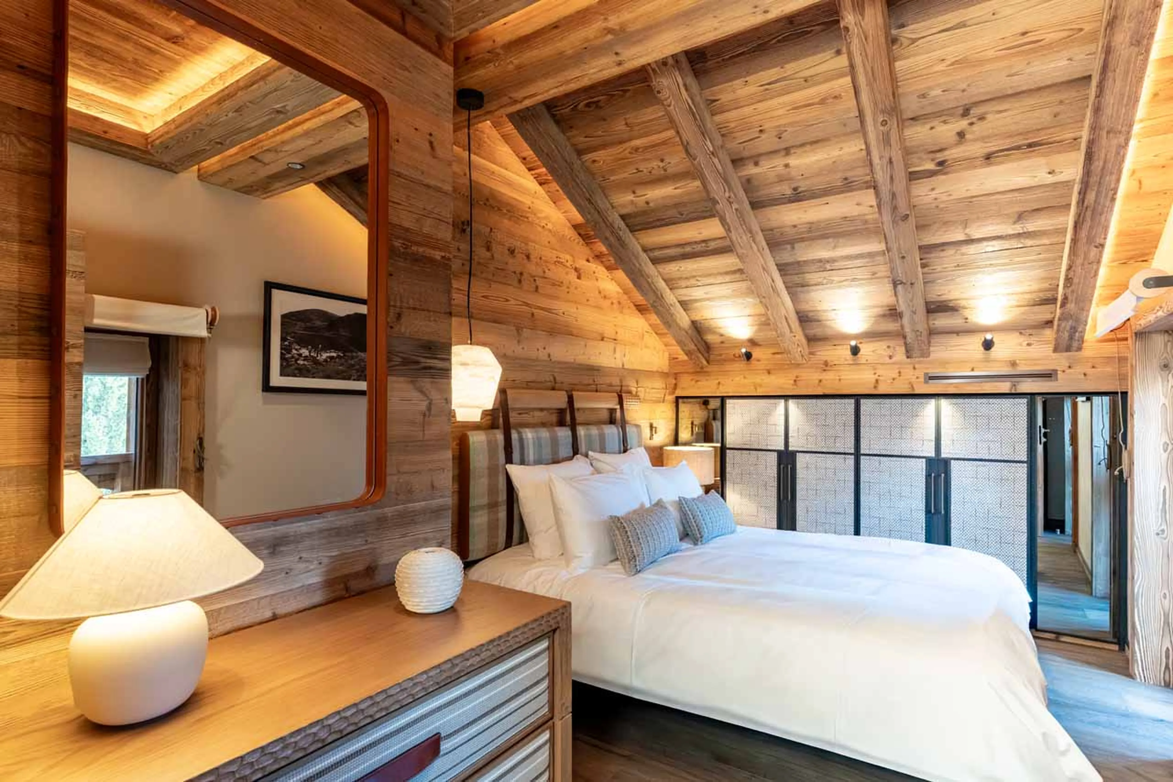 Bedroom 4 at Chalet Alice in Meribel