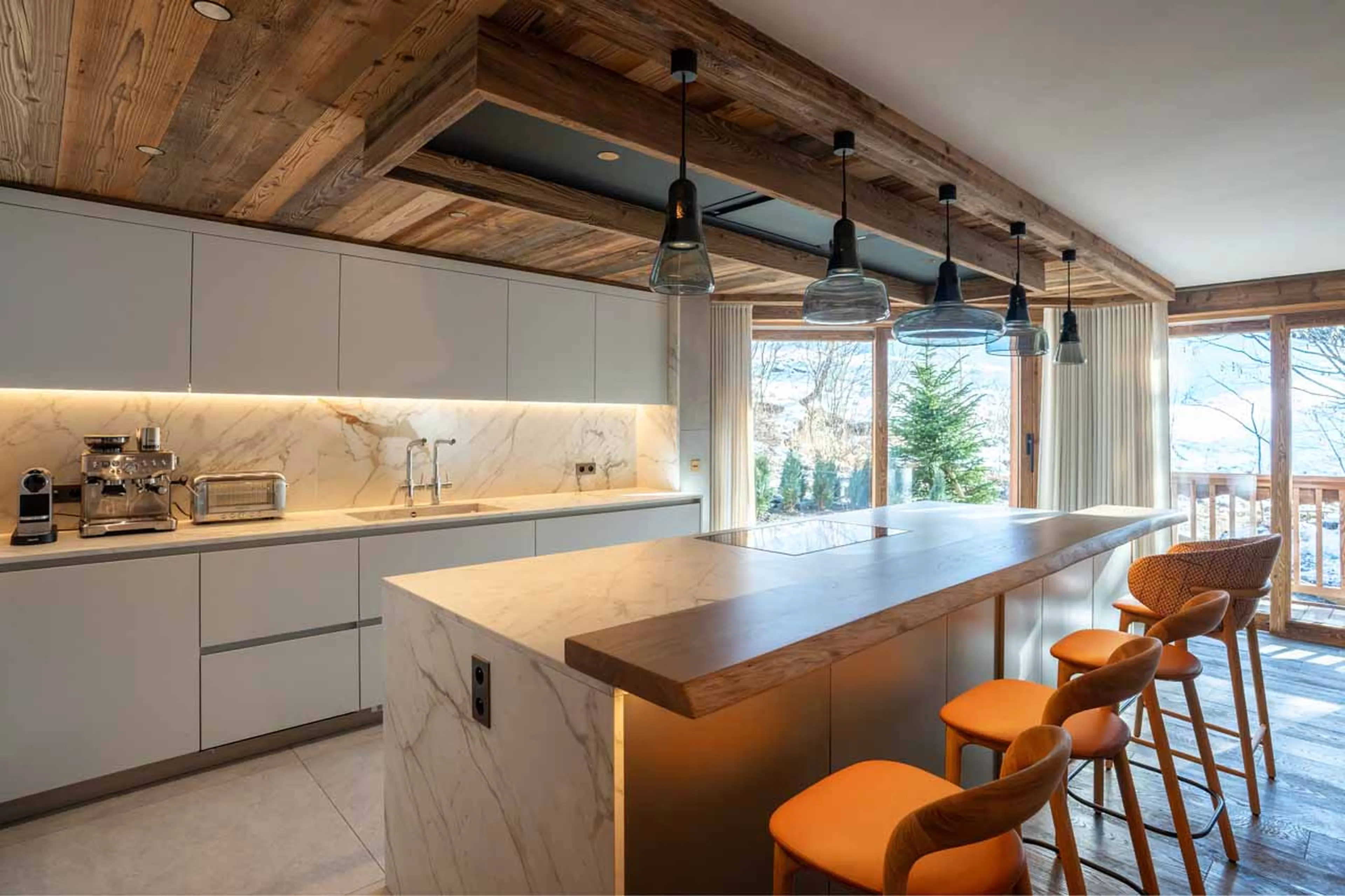 Kitchen at Chalet Alice in Meribel